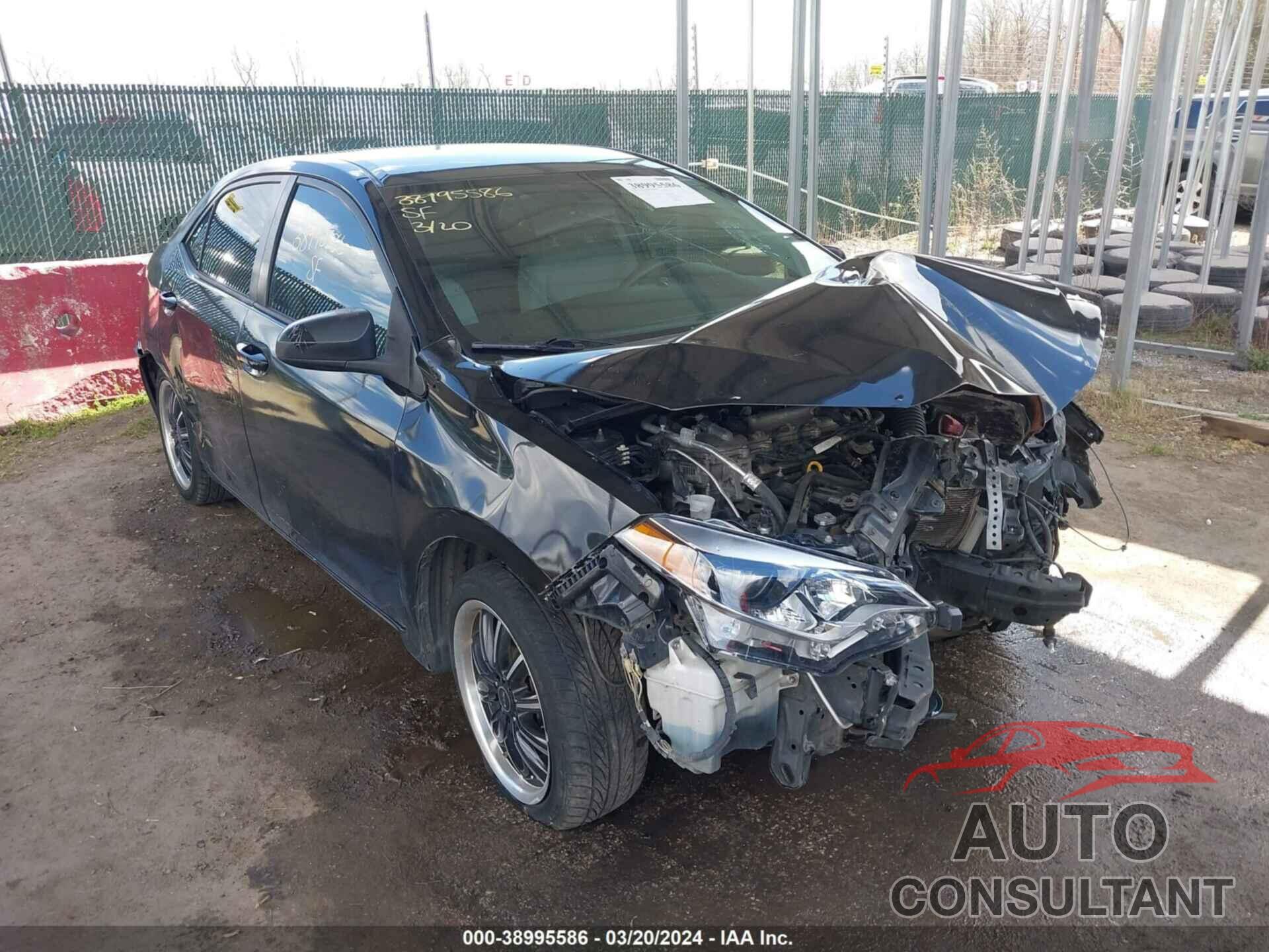 TOYOTA COROLLA 2016 - 2T1BURHE9GC574534
