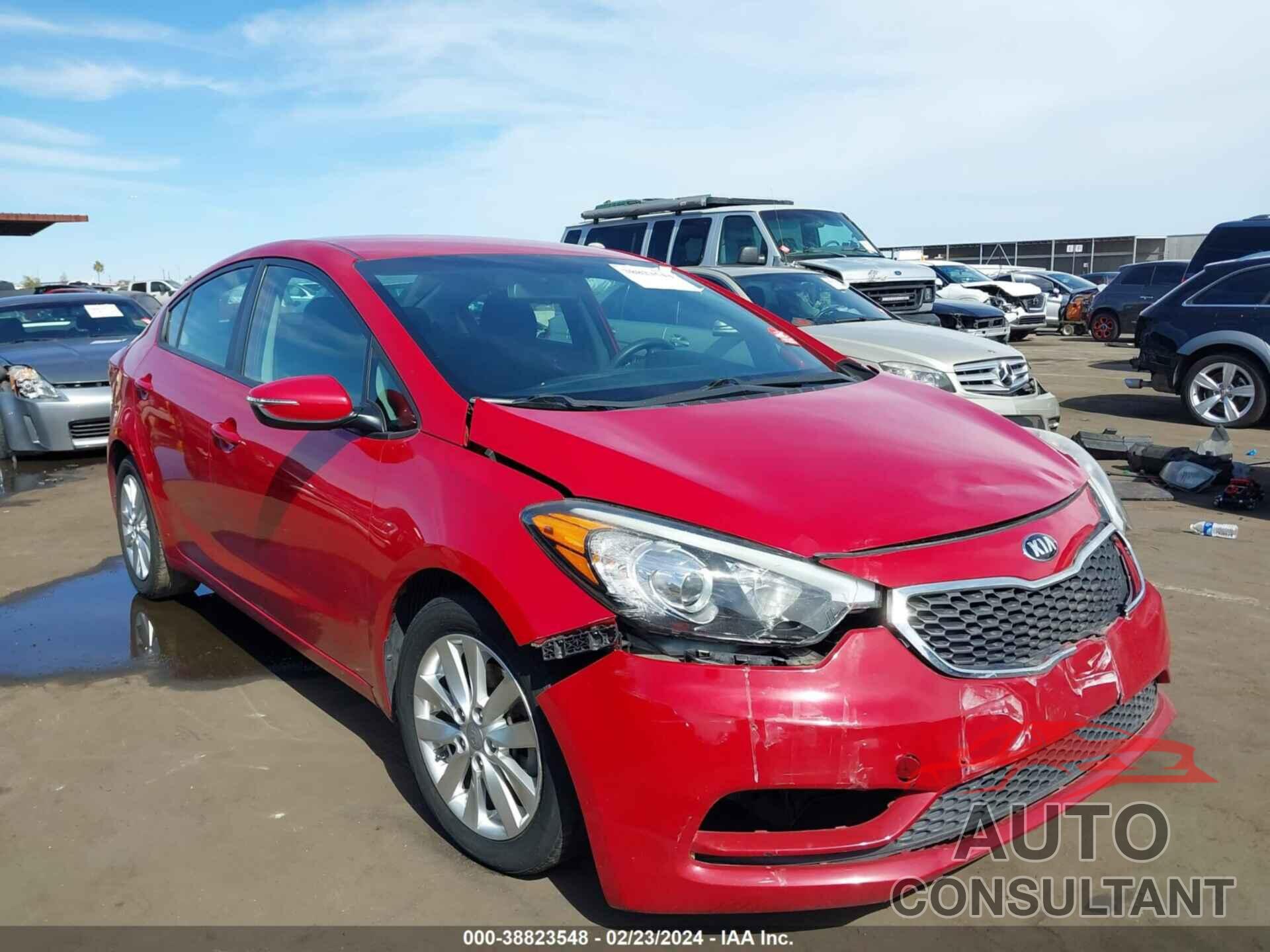 KIA FORTE 2016 - KNAFX4A64G5550912