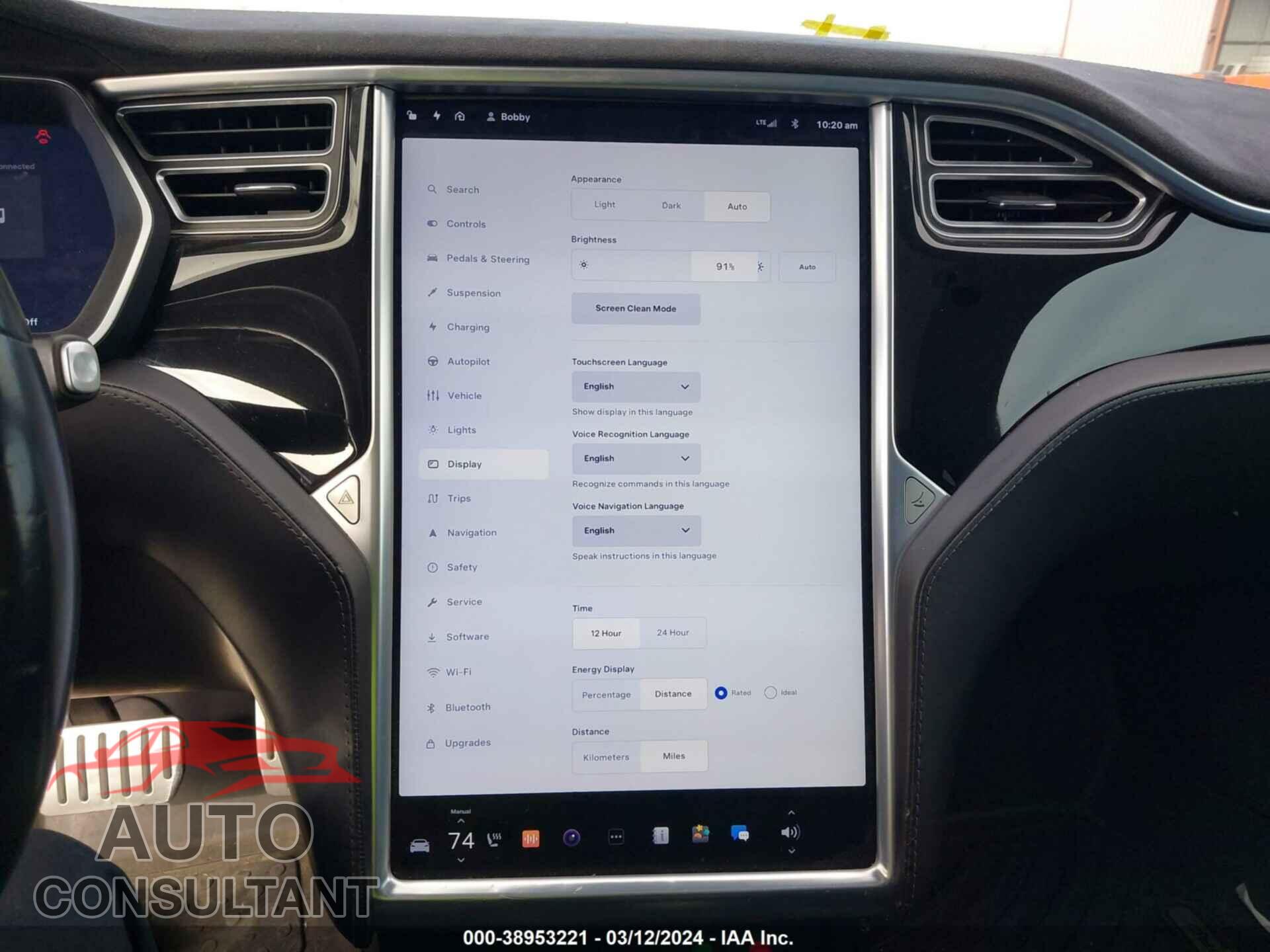 TESLA MODEL S 2015 - 5YJSA1H48FF084775