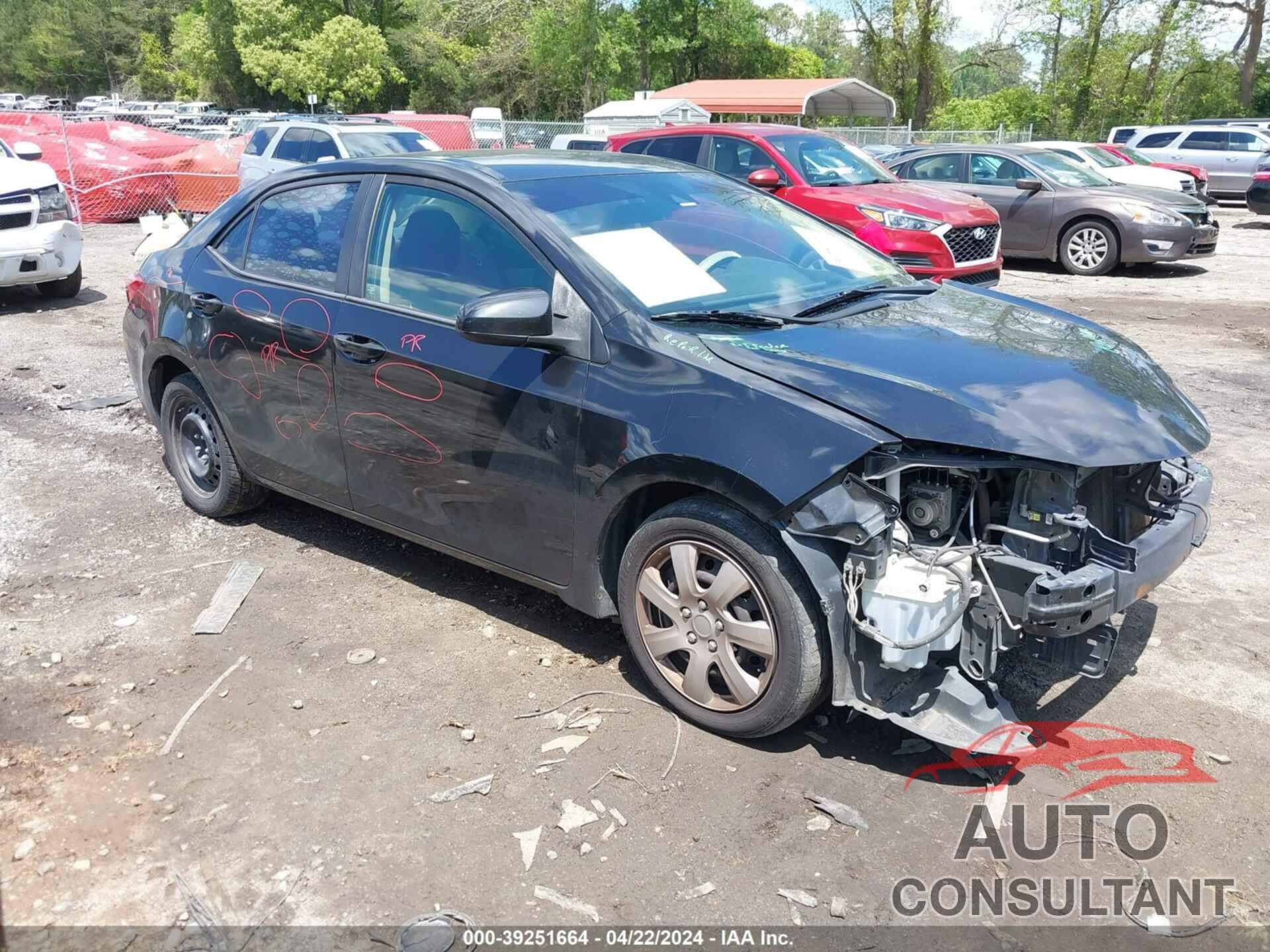 TOYOTA COROLLA 2017 - 2T1BURHE7HC858424