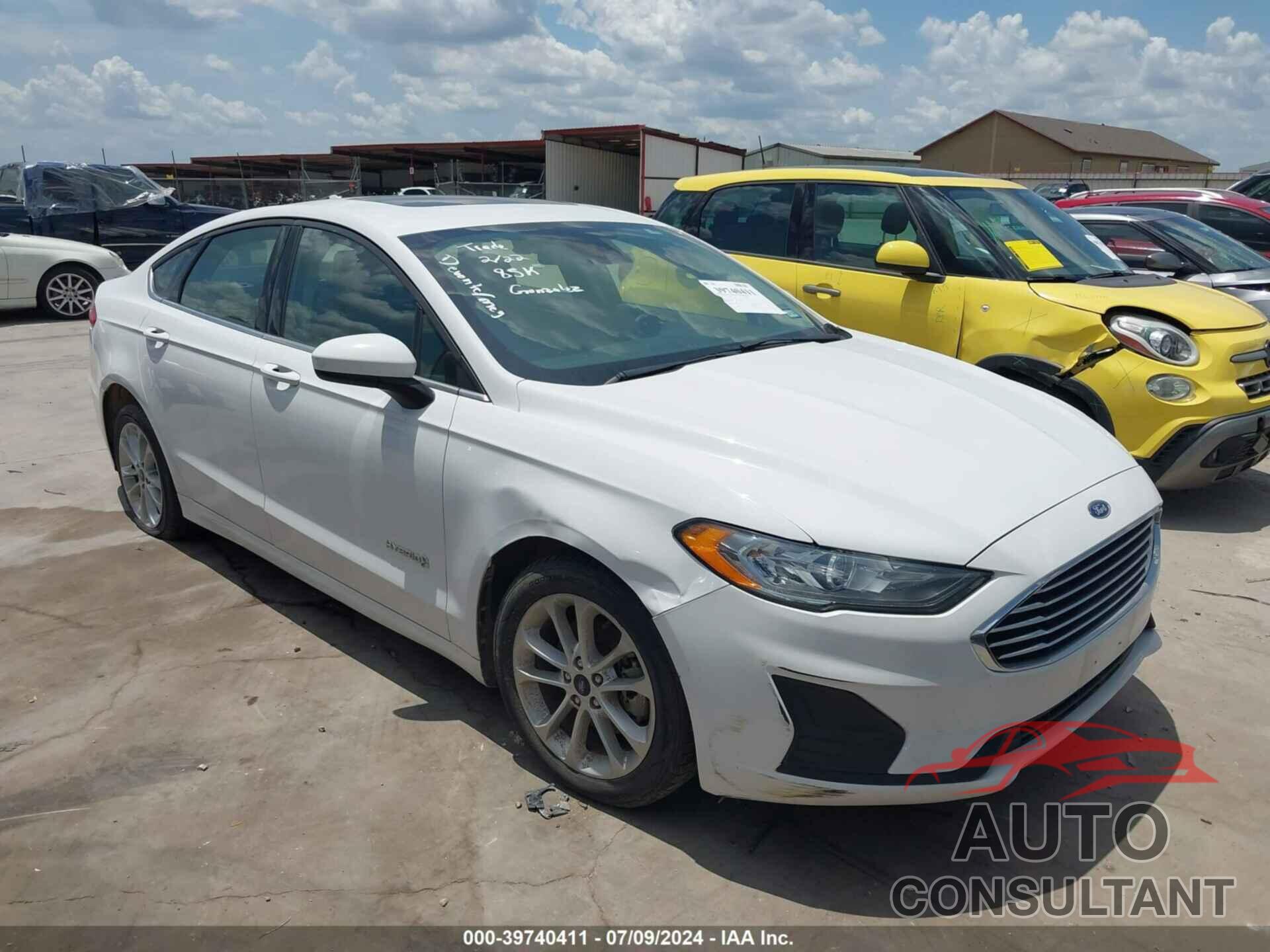 FORD FUSION HYBRID 2019 - 3FA6P0LU2KR182426