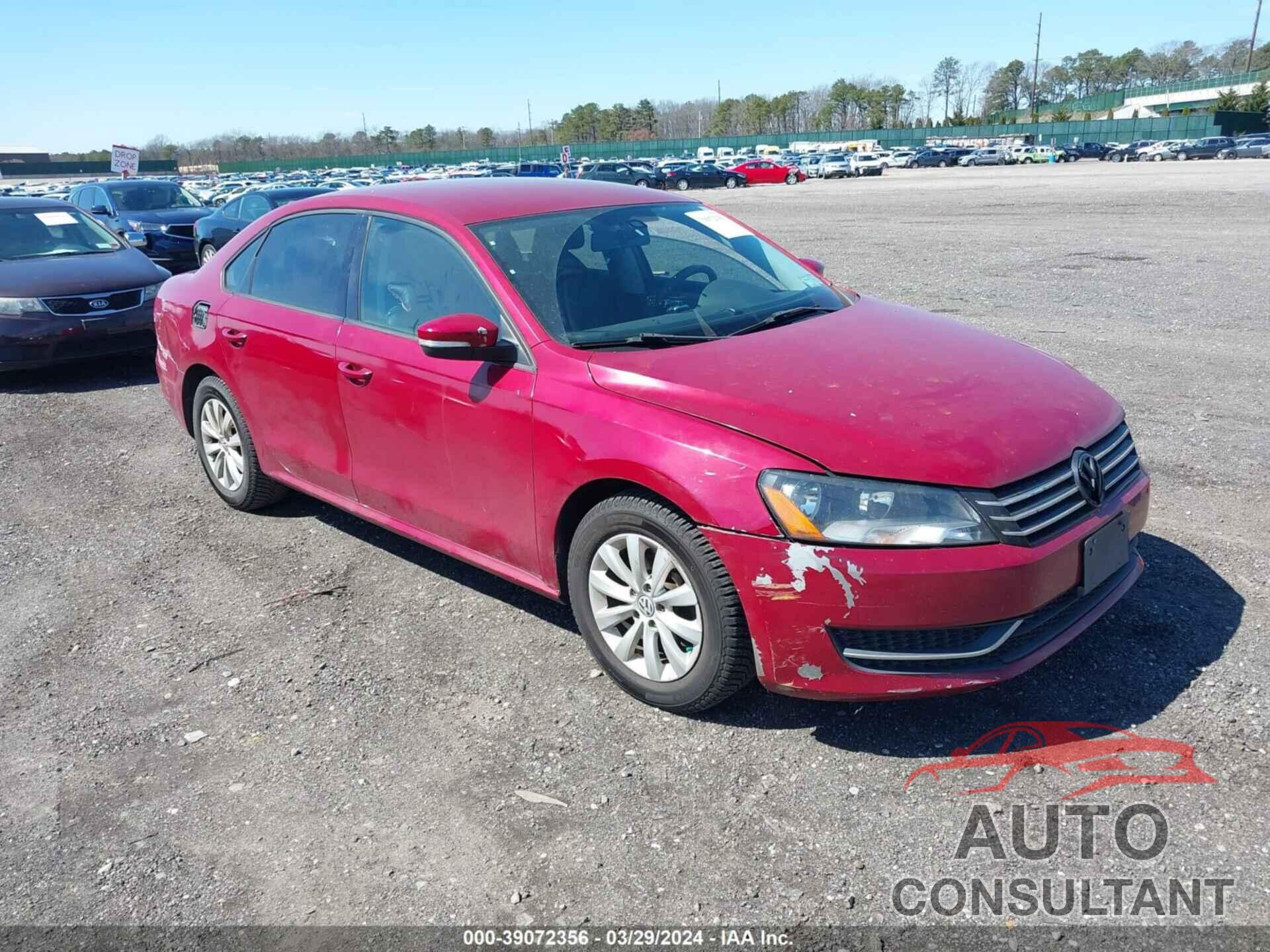 VOLKSWAGEN PASSAT 2013 - 1VWAP7A3XDC069703