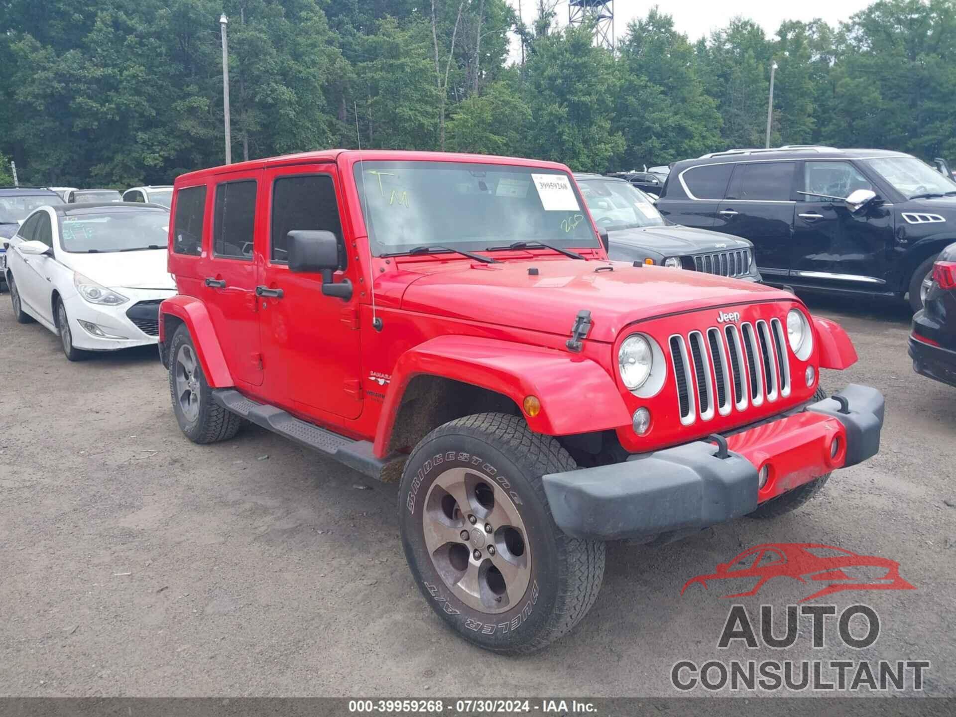 JEEP WRANGLER UNLIMITED 2016 - 1C4HJWEG4GL264503