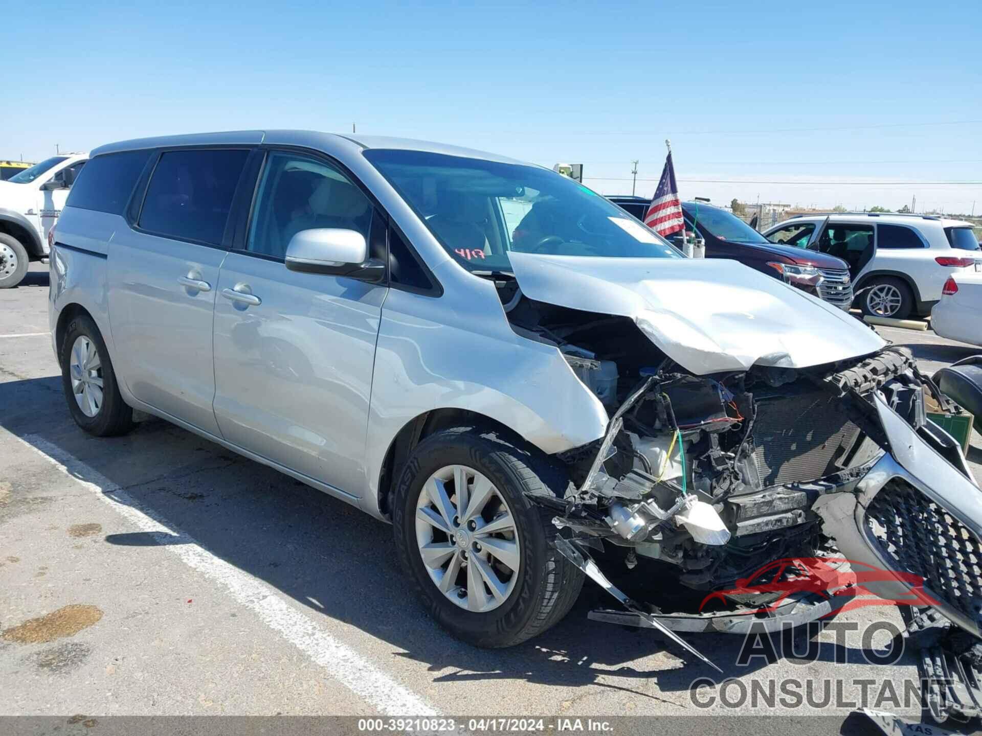 KIA SEDONA 2016 - KNDMA5C11G6207634