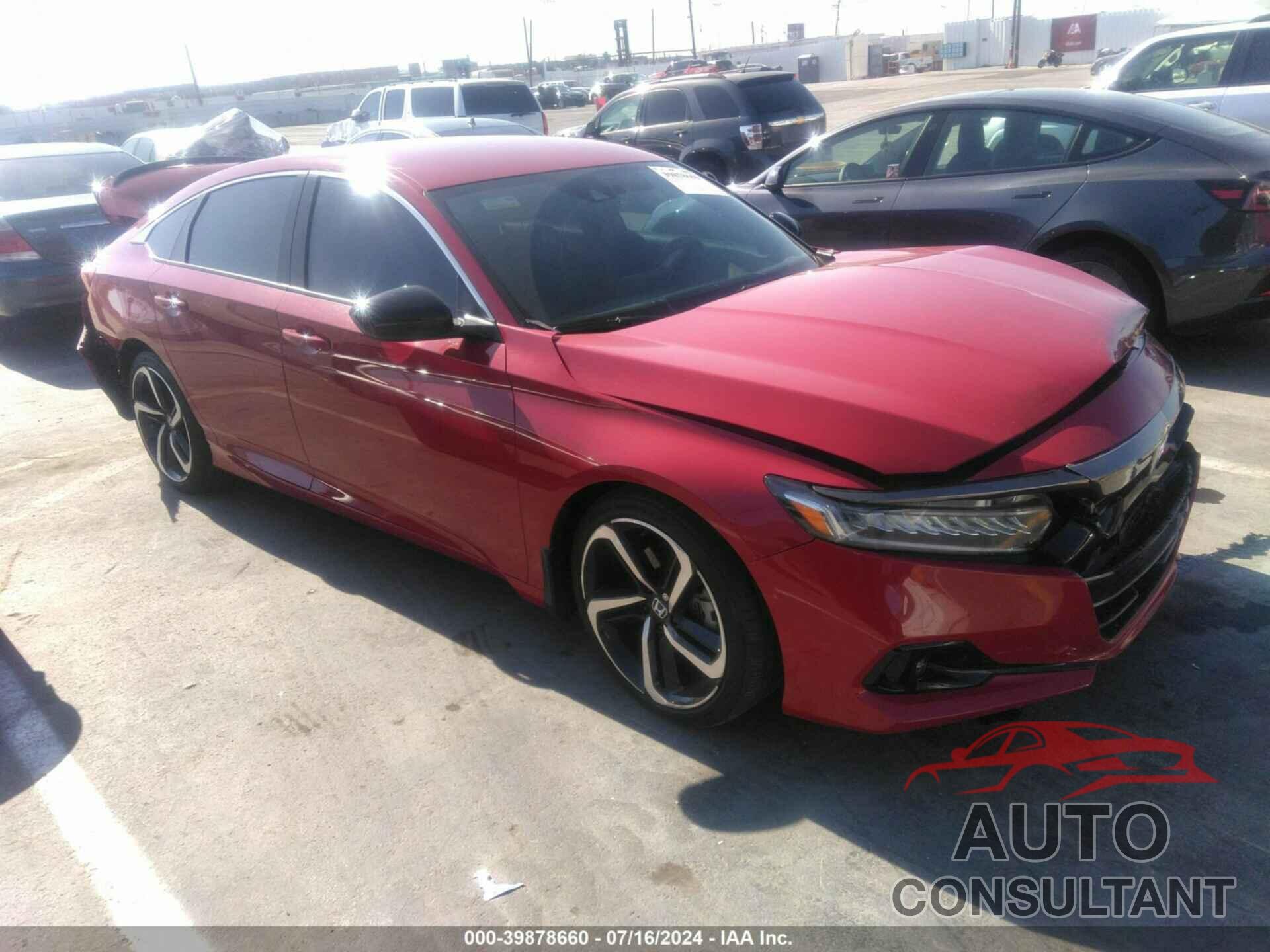 HONDA ACCORD 2022 - 1HGCV1F38NA004127
