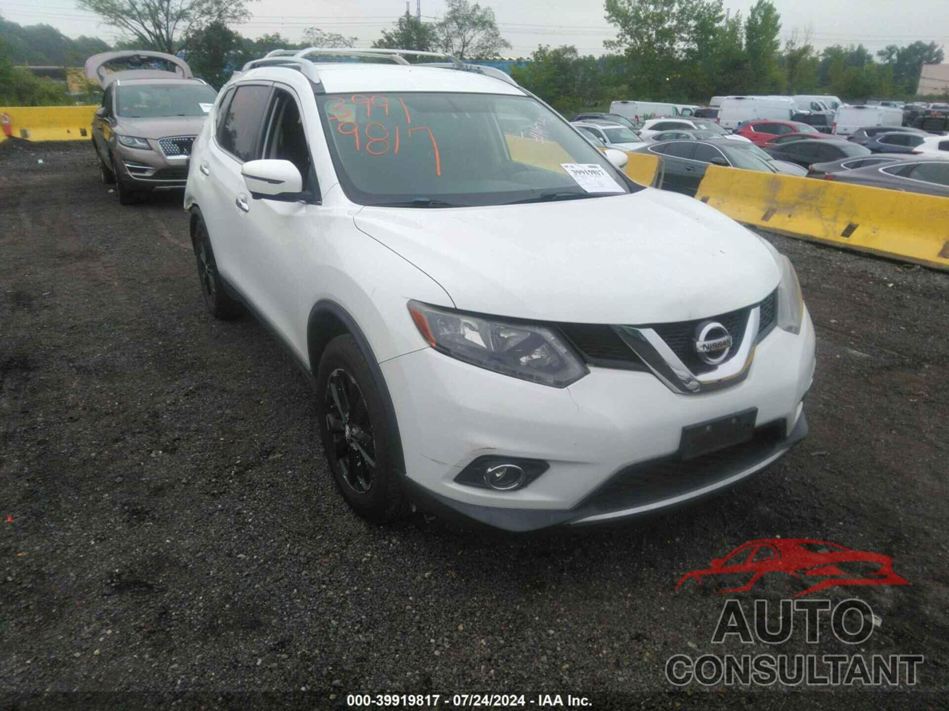 NISSAN ROGUE 2016 - KNMAT2MV2GP626793