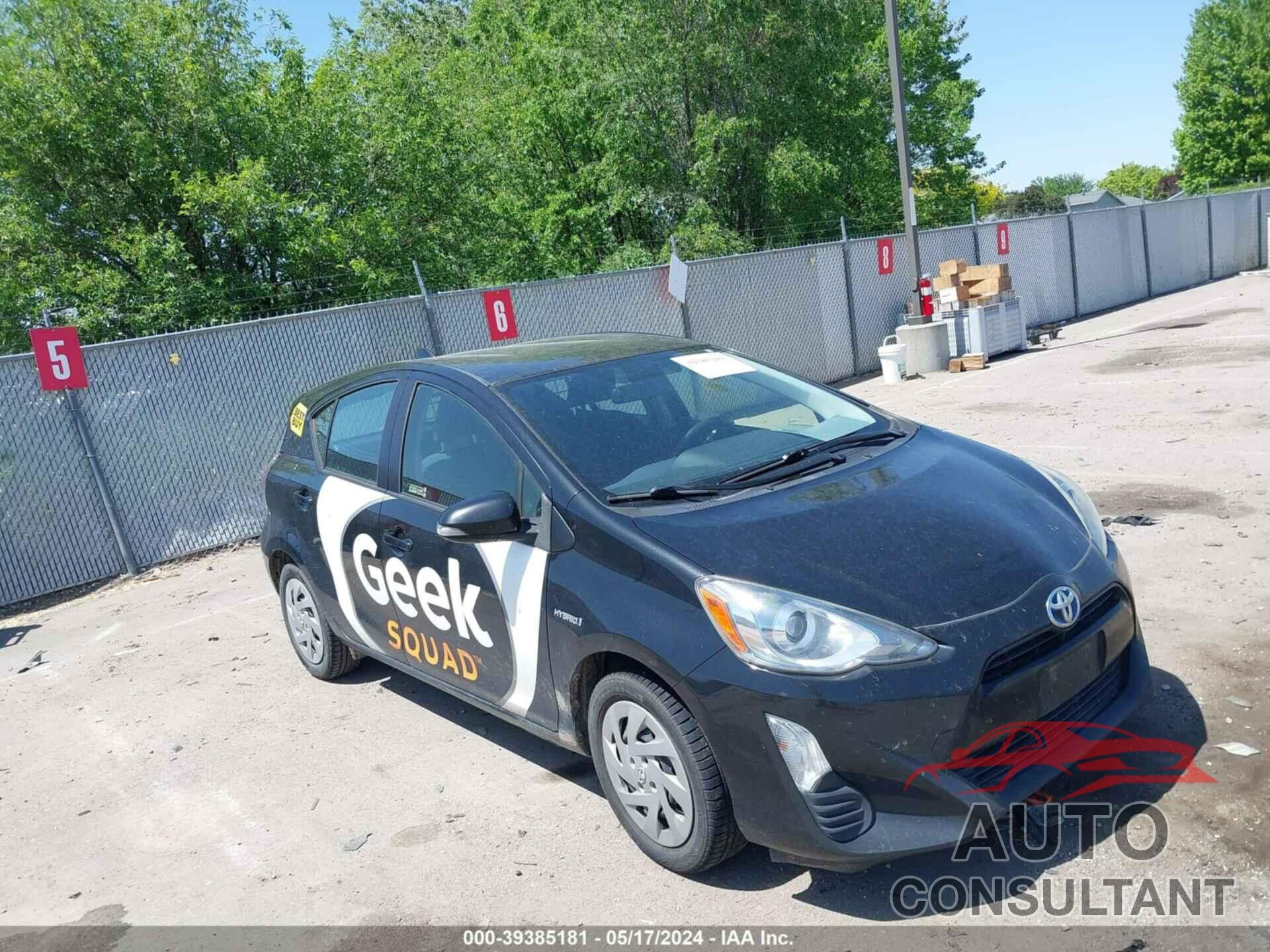 TOYOTA PRIUS C 2016 - JTDKDTB38G1124950