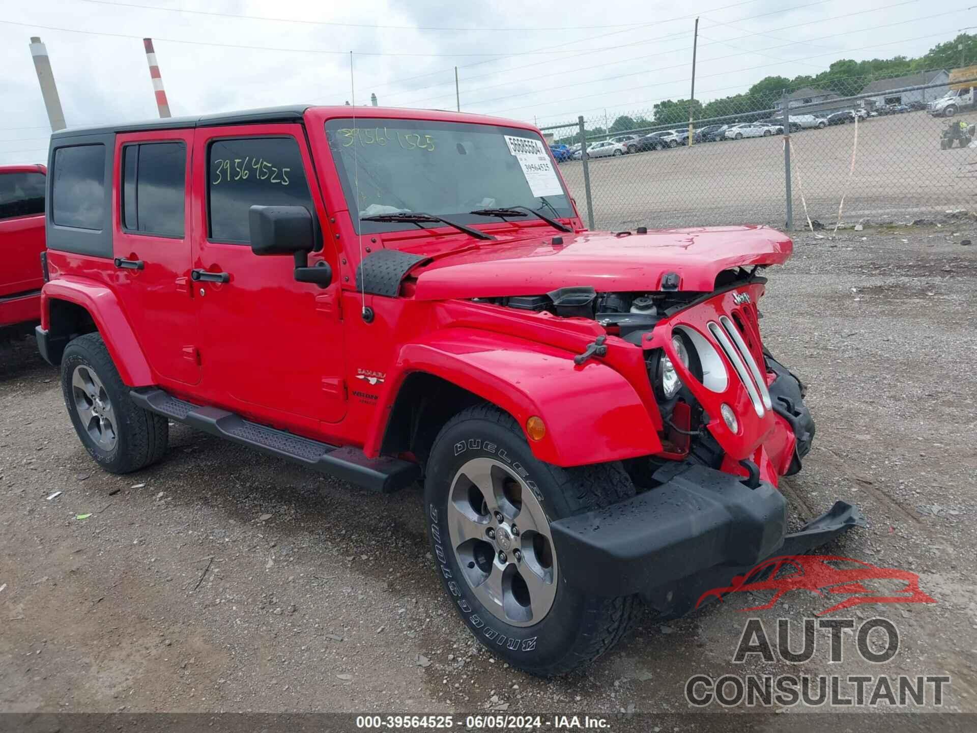 JEEP WRANGLER UNLIMITED 2016 - 1C4BJWEG7GL144572