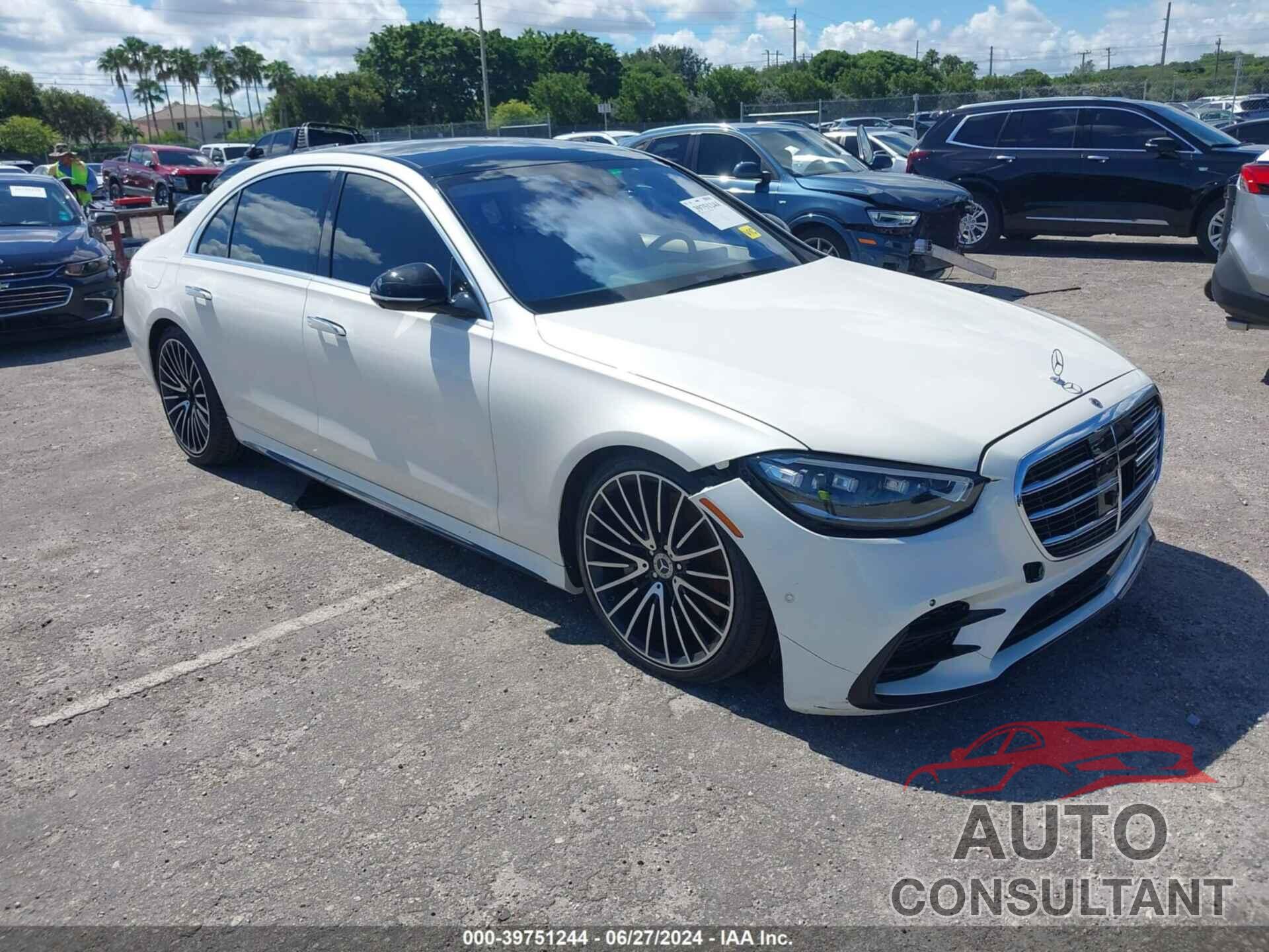 MERCEDES-BENZ S 500 2022 - W1K6G6DBXNA126247