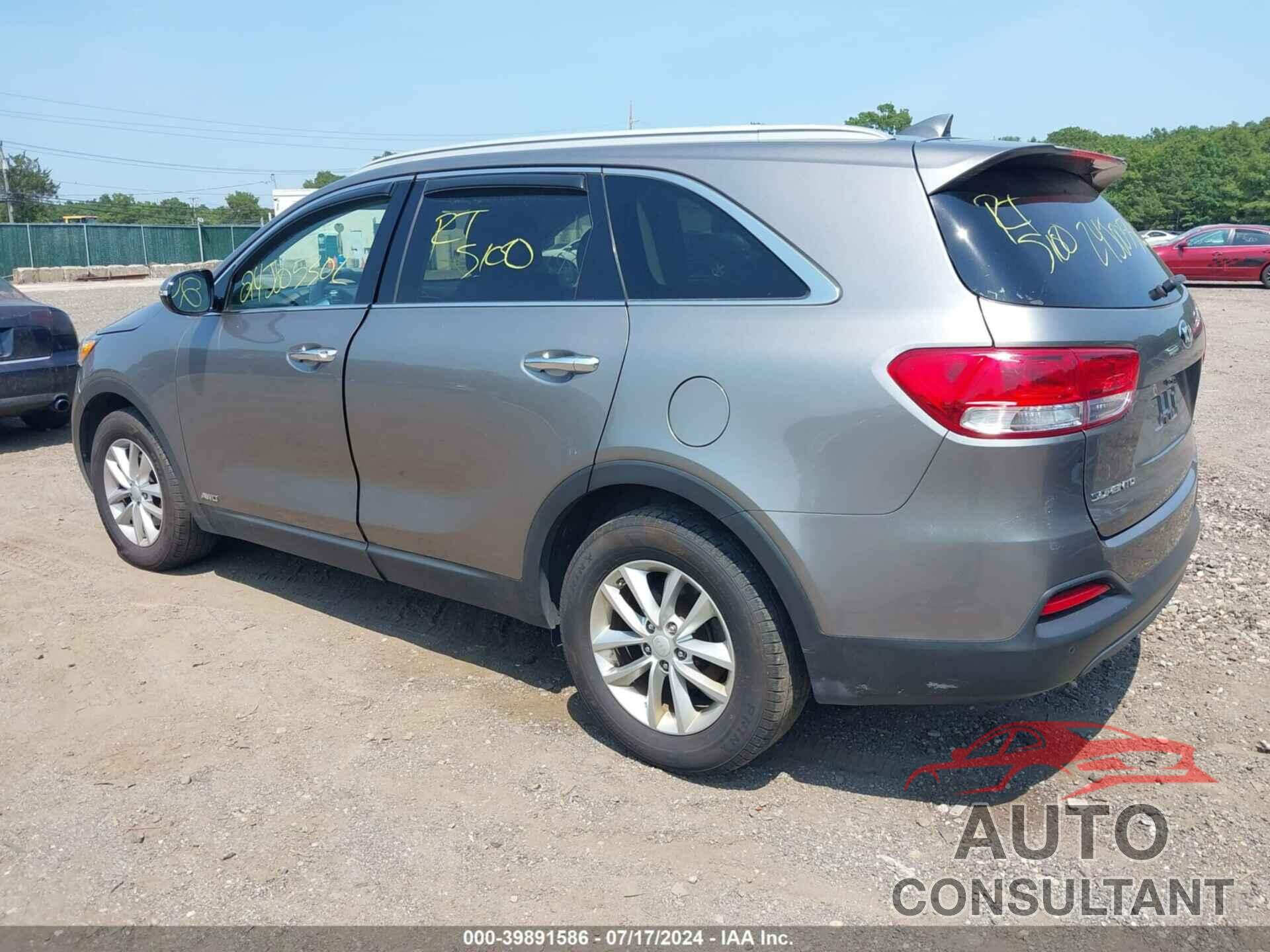 KIA SORENTO 2017 - 5XYPGDA31HG276476