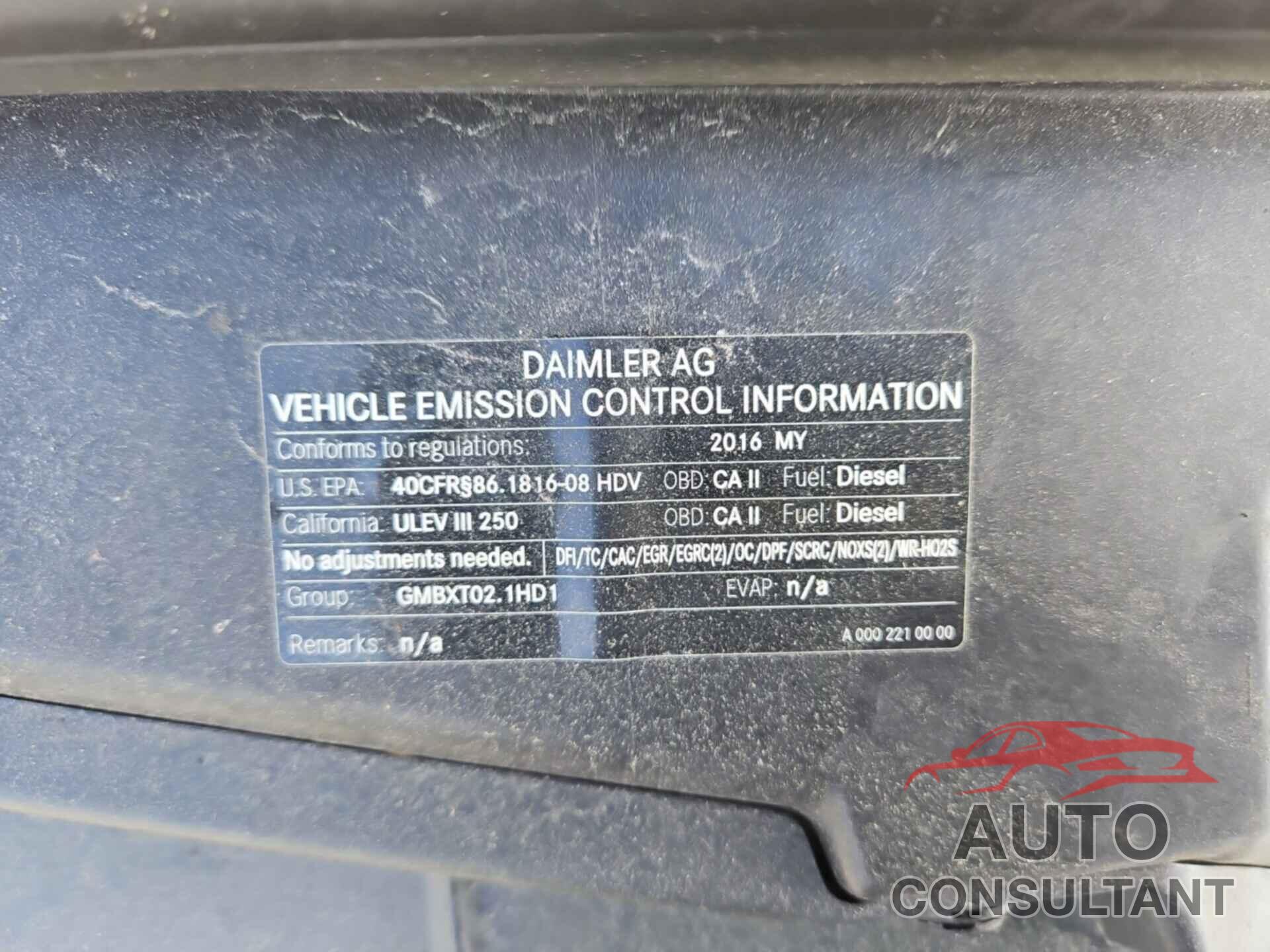 MERCEDES-BENZ SPRINTER 2016 - WD3PE7DD9GP259006