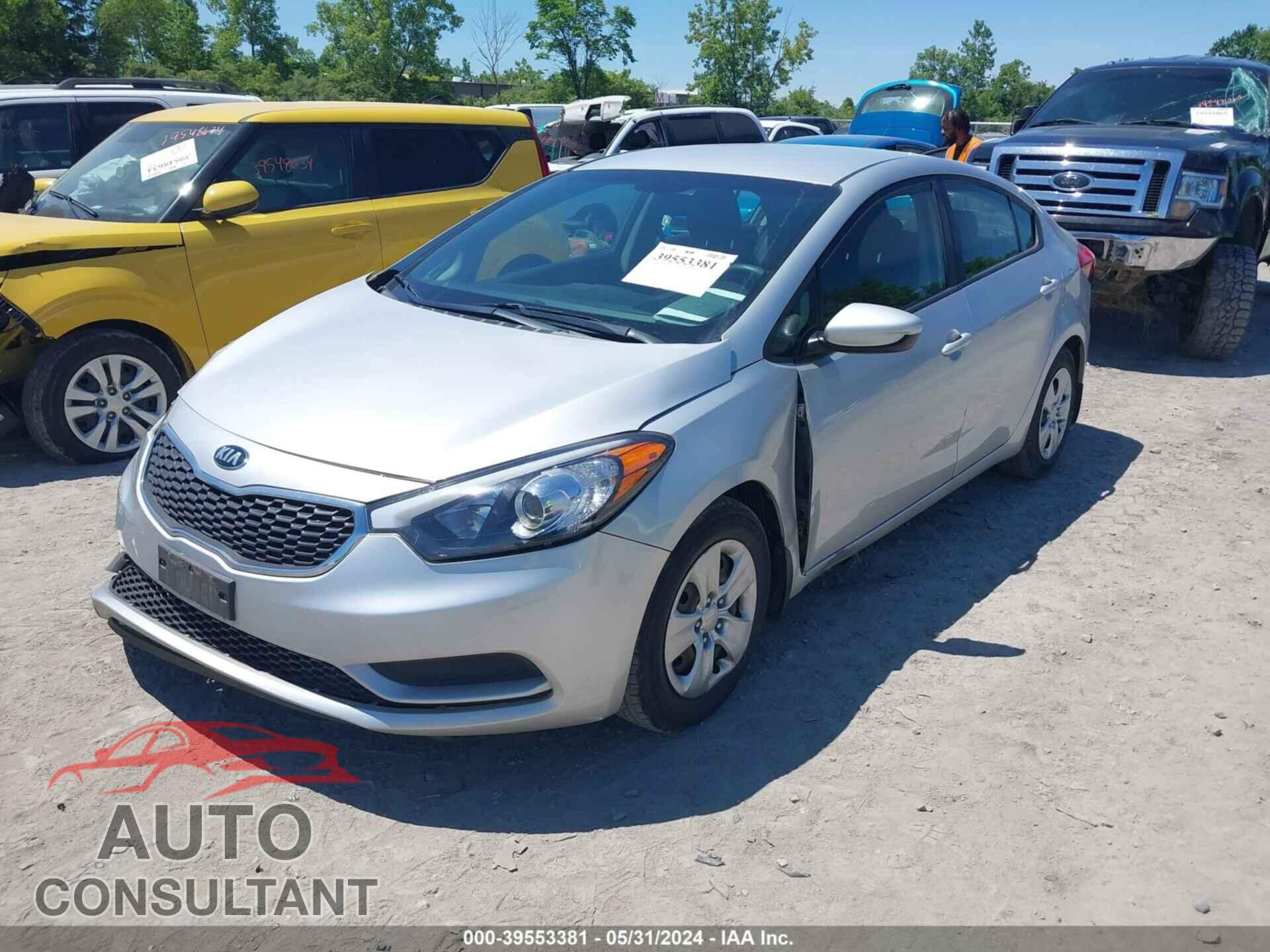 KIA FORTE 2016 - KNAFK4A64G5568356