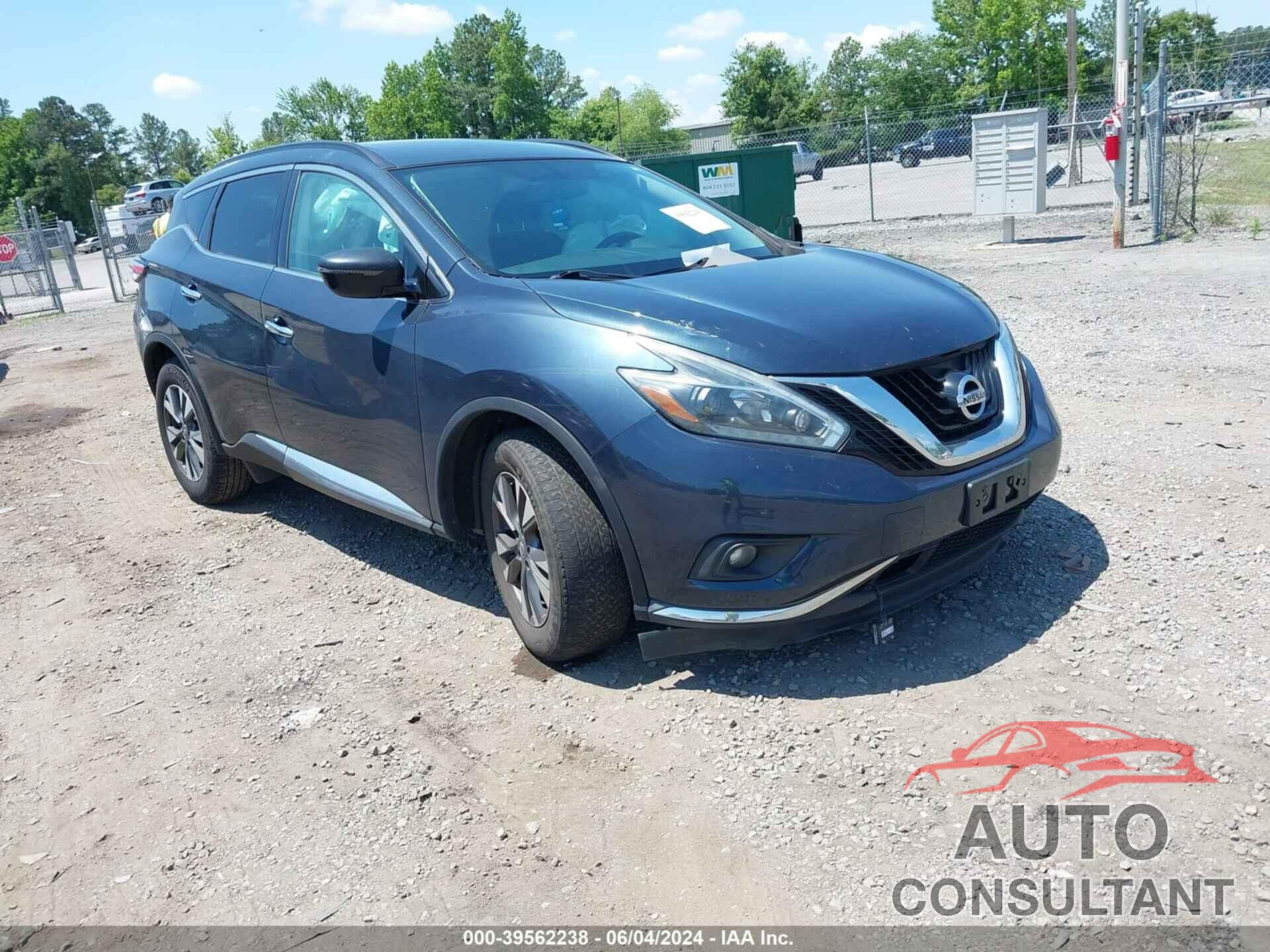 NISSAN MURANO 2018 - 5N1AZ2MH1JN103014