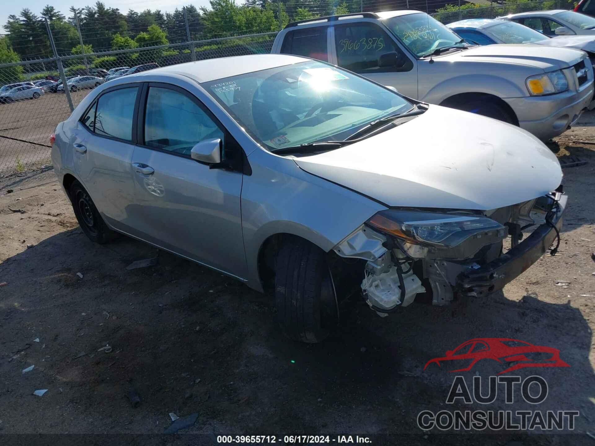 TOYOTA COROLLA 2019 - 2T1BURHE4KC125979