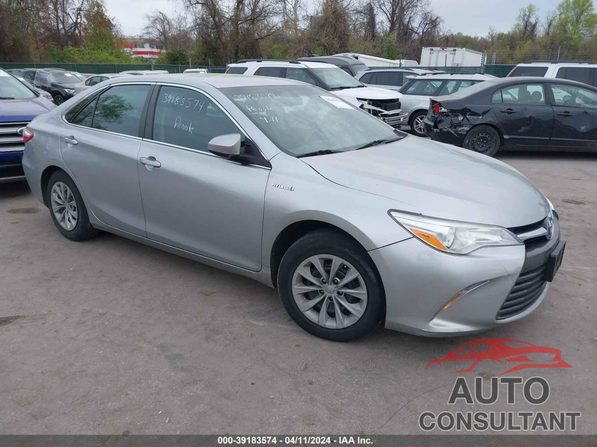 TOYOTA CAMRY HYBRID 2017 - 4T1BD1FK1HU216144