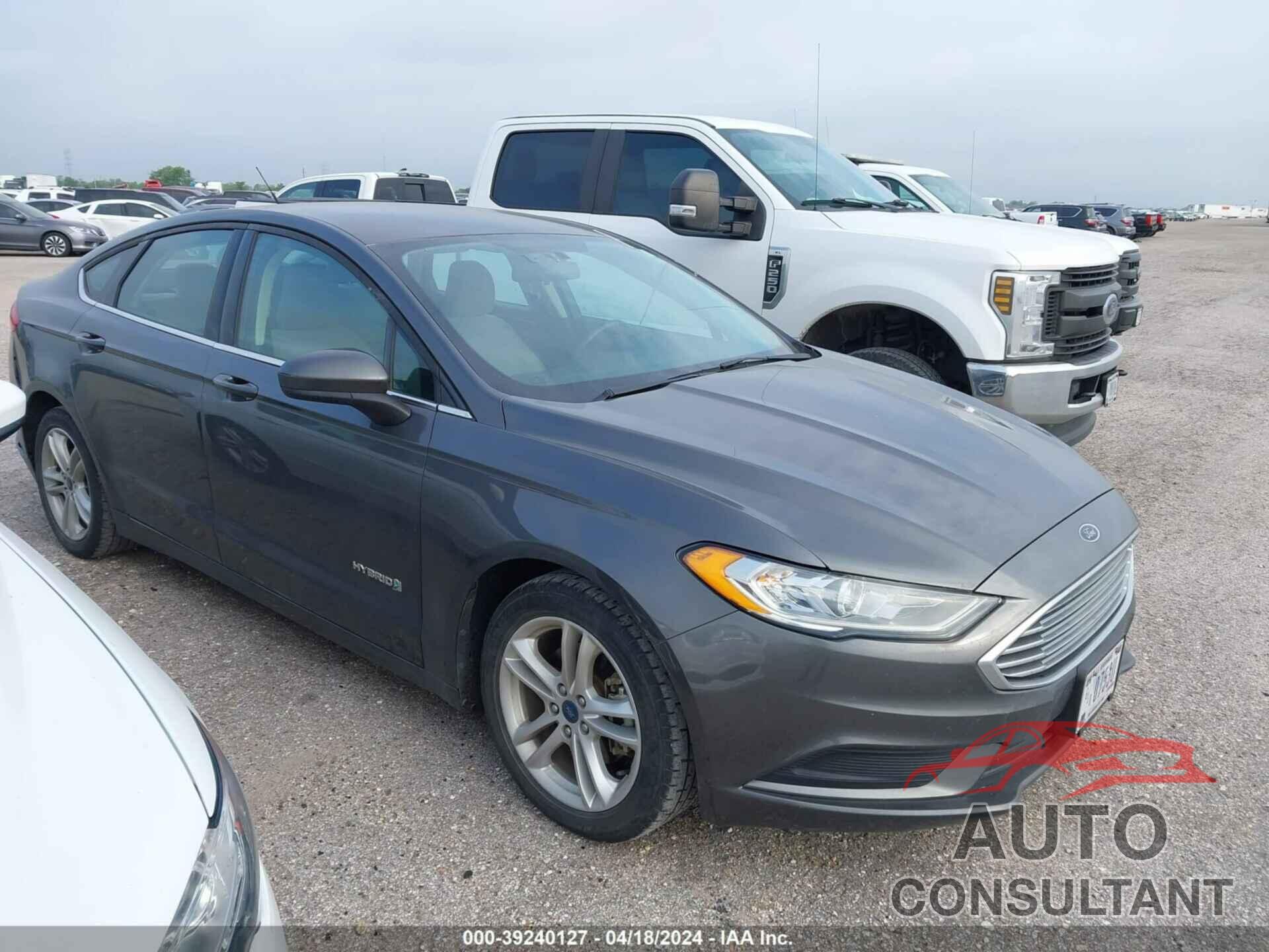 FORD FUSION HYBRID 2018 - 3FA6P0UU3JR100877