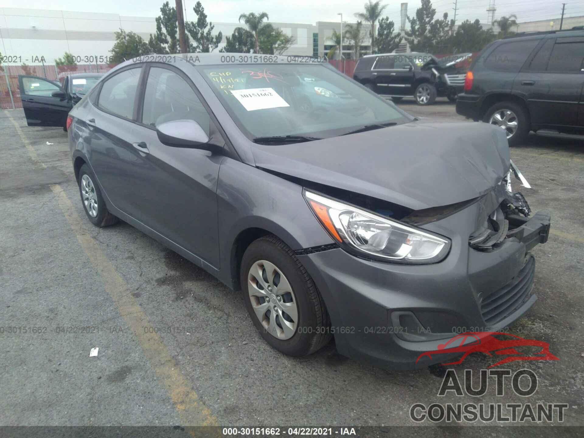 HYUNDAI ACCENT 2017 - KMHCT4AE0HU301499