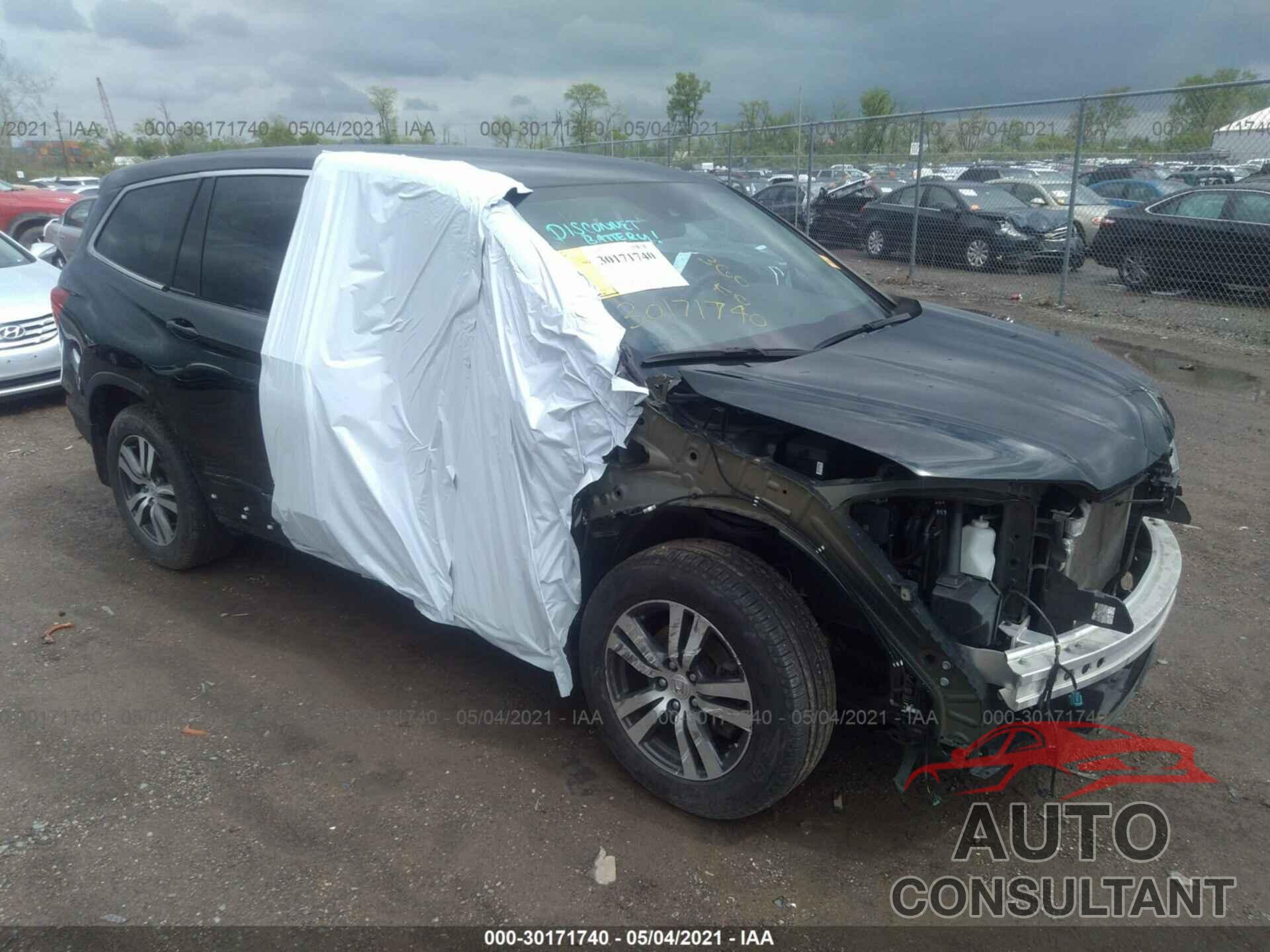 HONDA PILOT 2016 - 5FNYF6H43GB054089