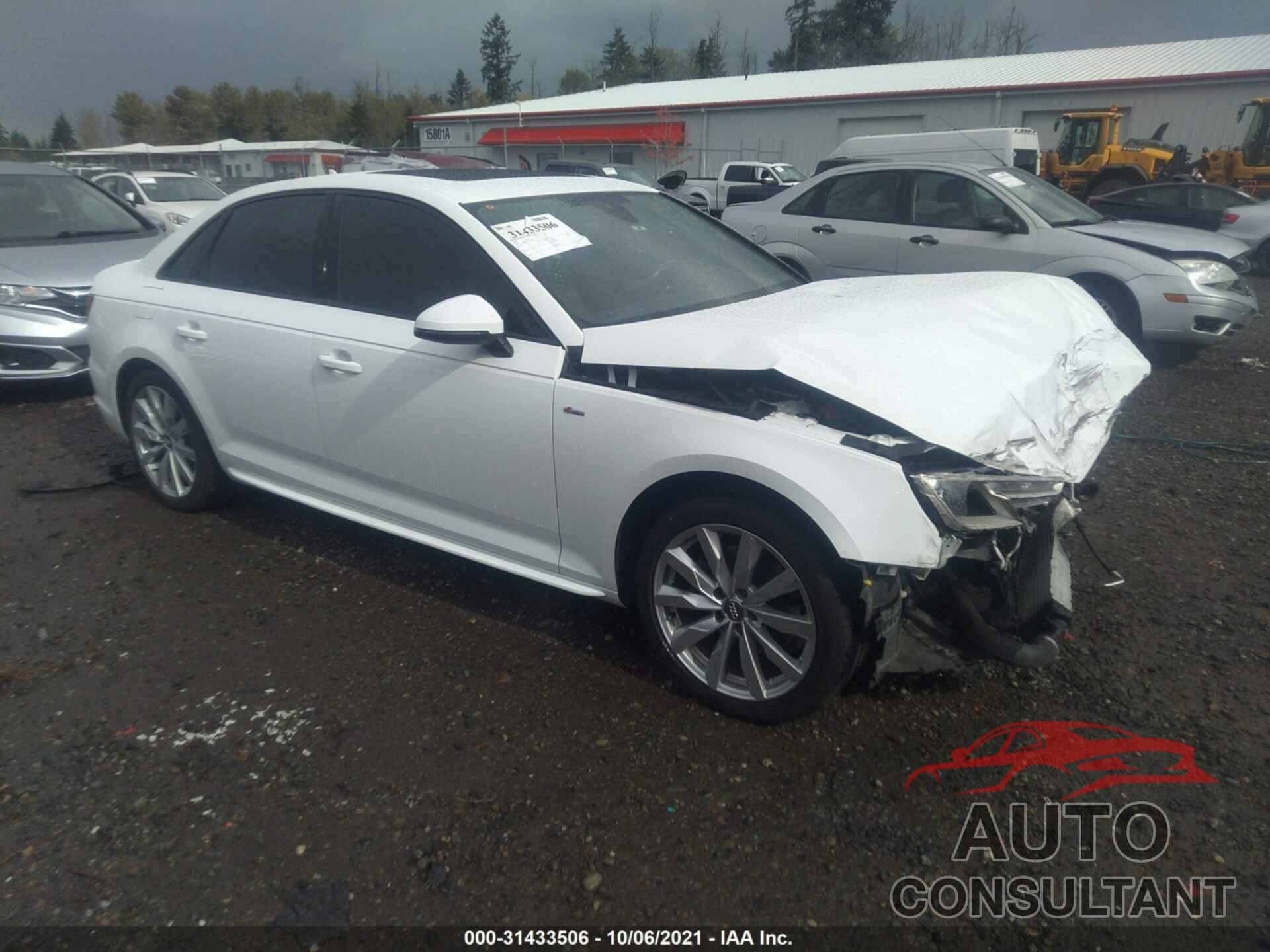 AUDI A4 2018 - WAUKMAF46JA029881