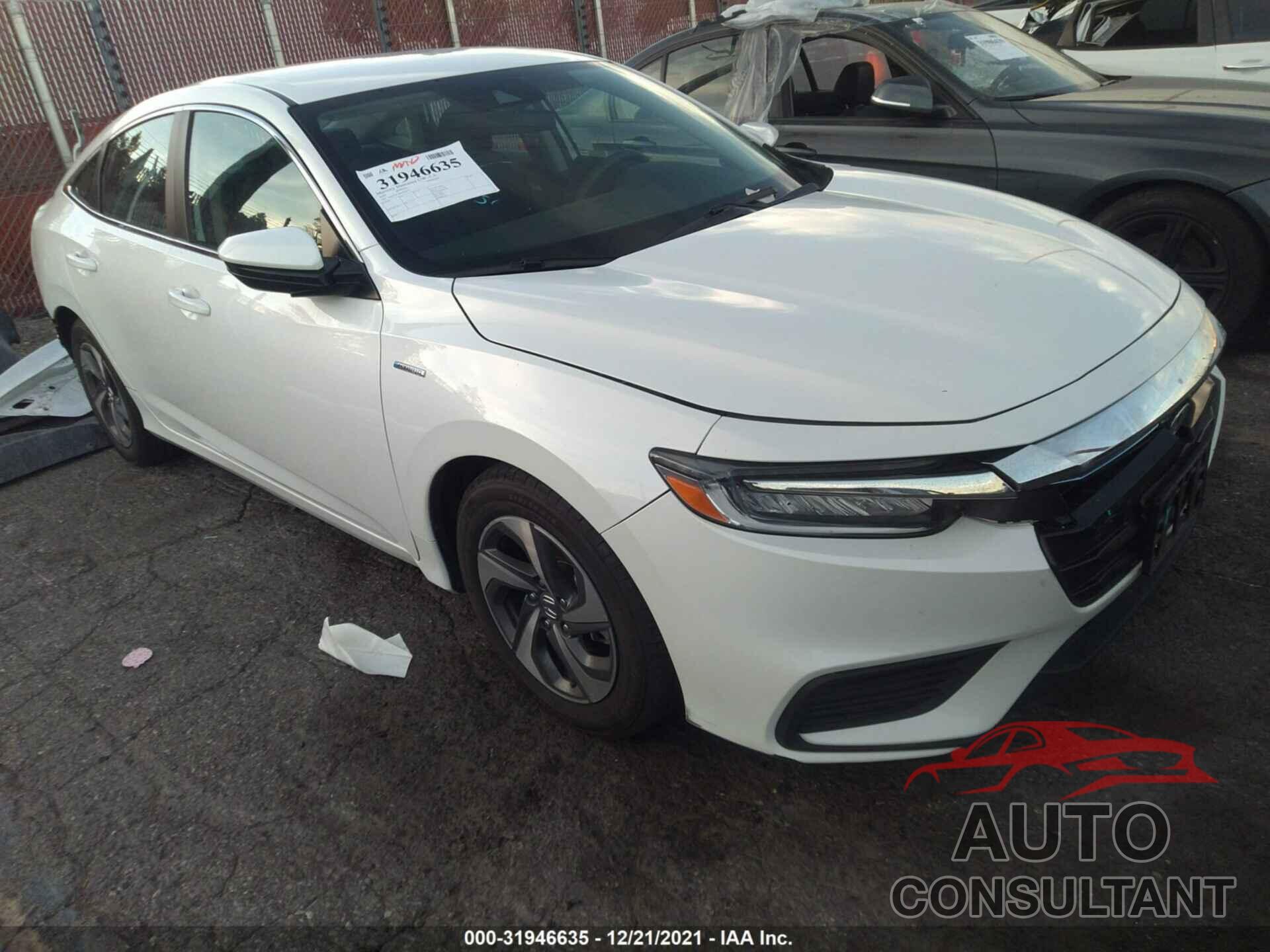 HONDA INSIGHT 2019 - 19XZE4F18KE032639