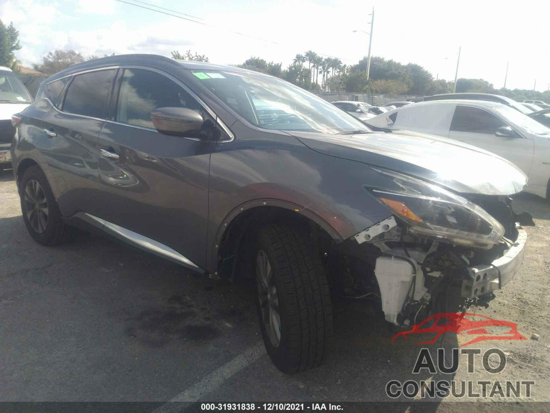 NISSAN MURANO 2018 - 5N1AZ2MH2JN158474