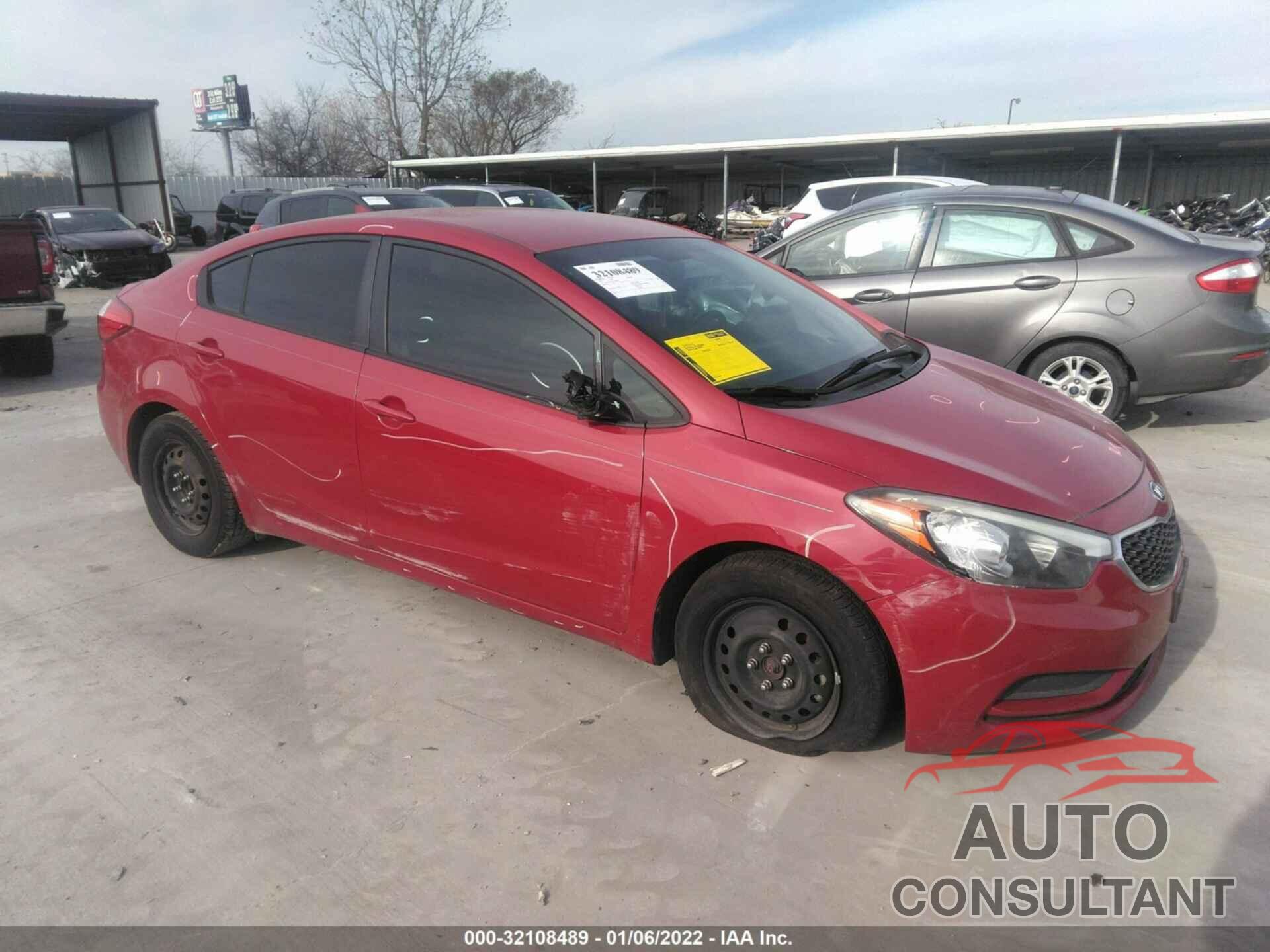 KIA FORTE 2016 - KNAFK4A67G5495449