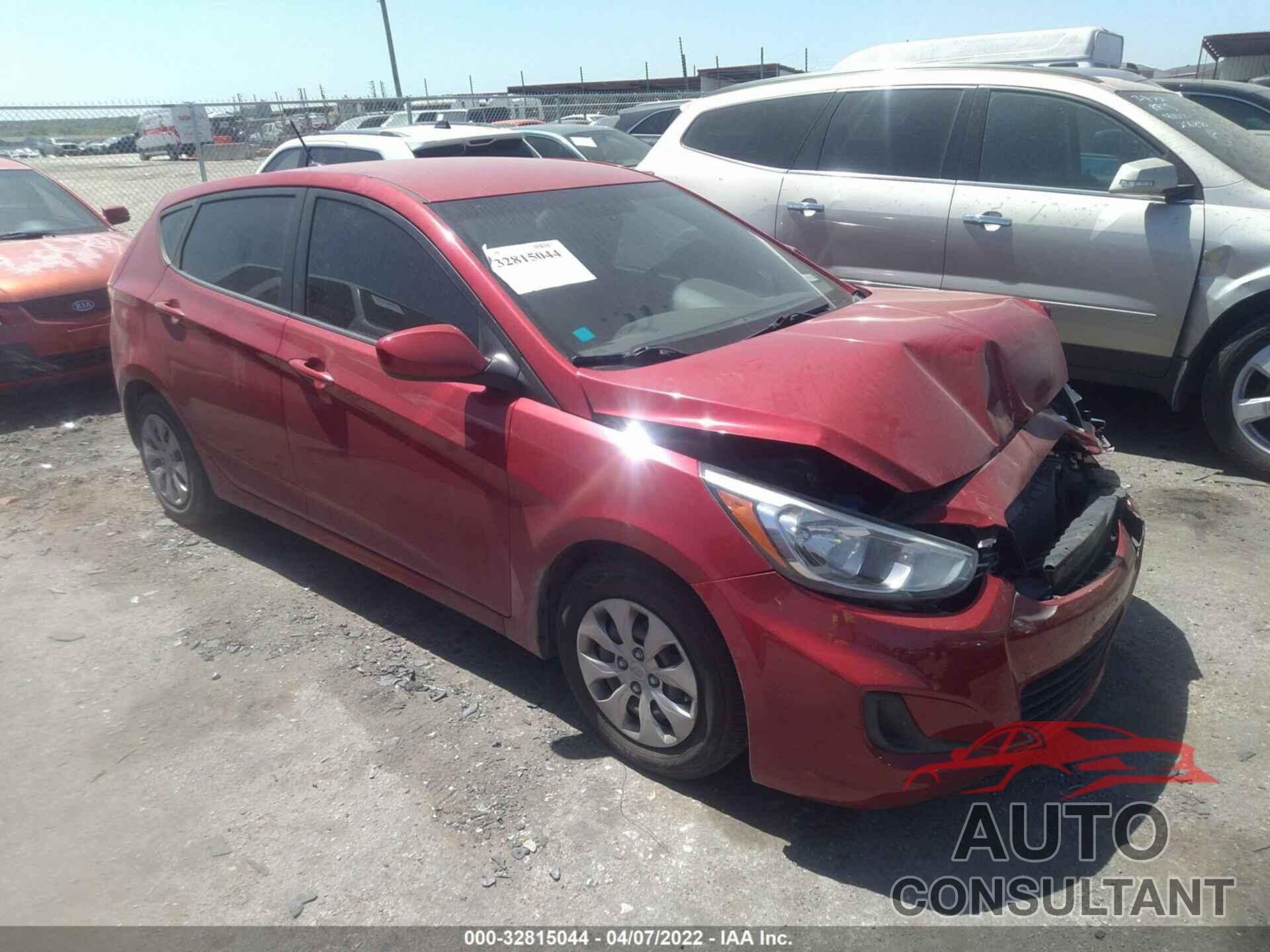 HYUNDAI ACCENT 2017 - KMHCT5AE8HU315513