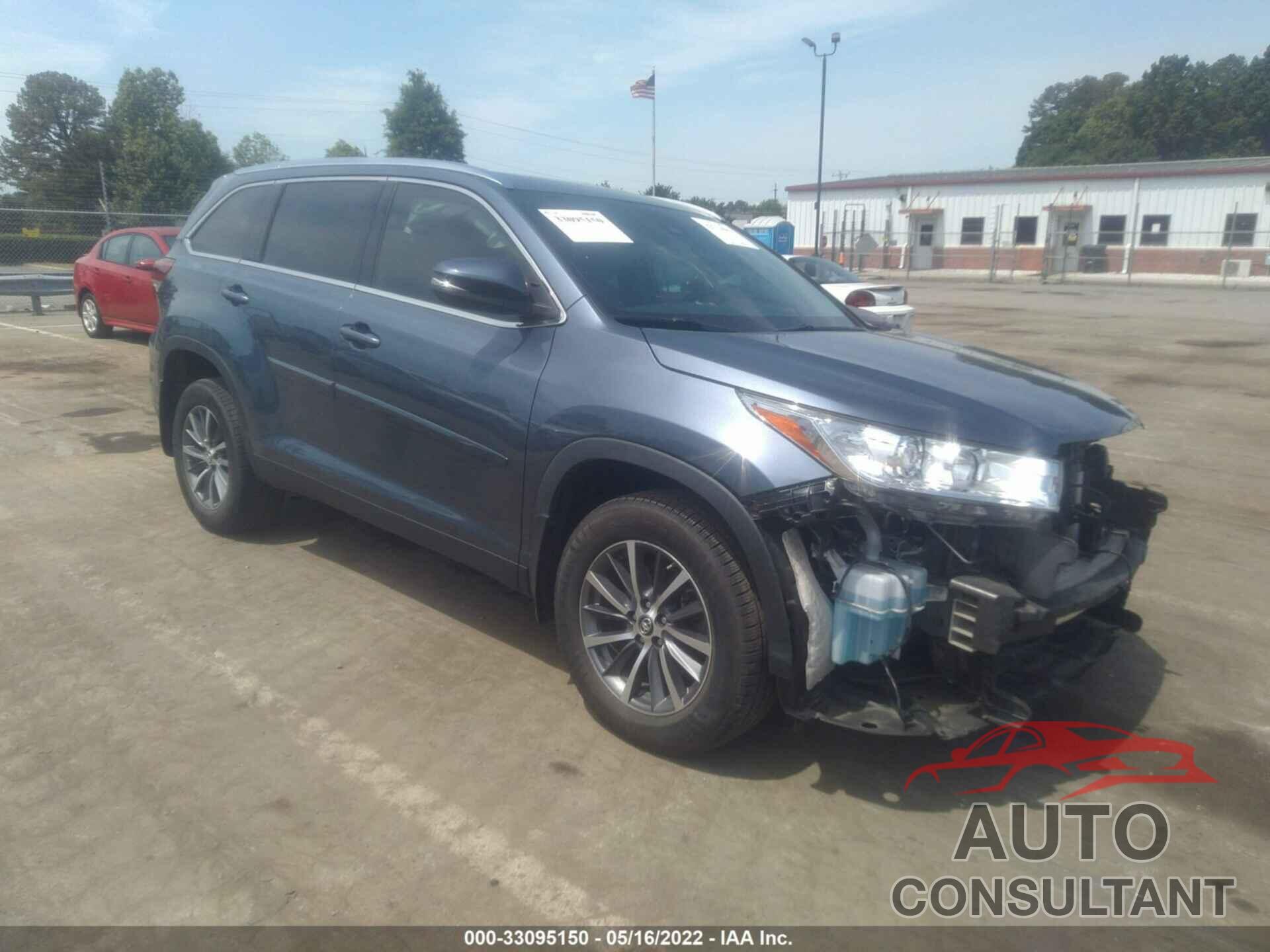 TOYOTA HIGHLANDER 2019 - 5TDJZRFH1KS729524