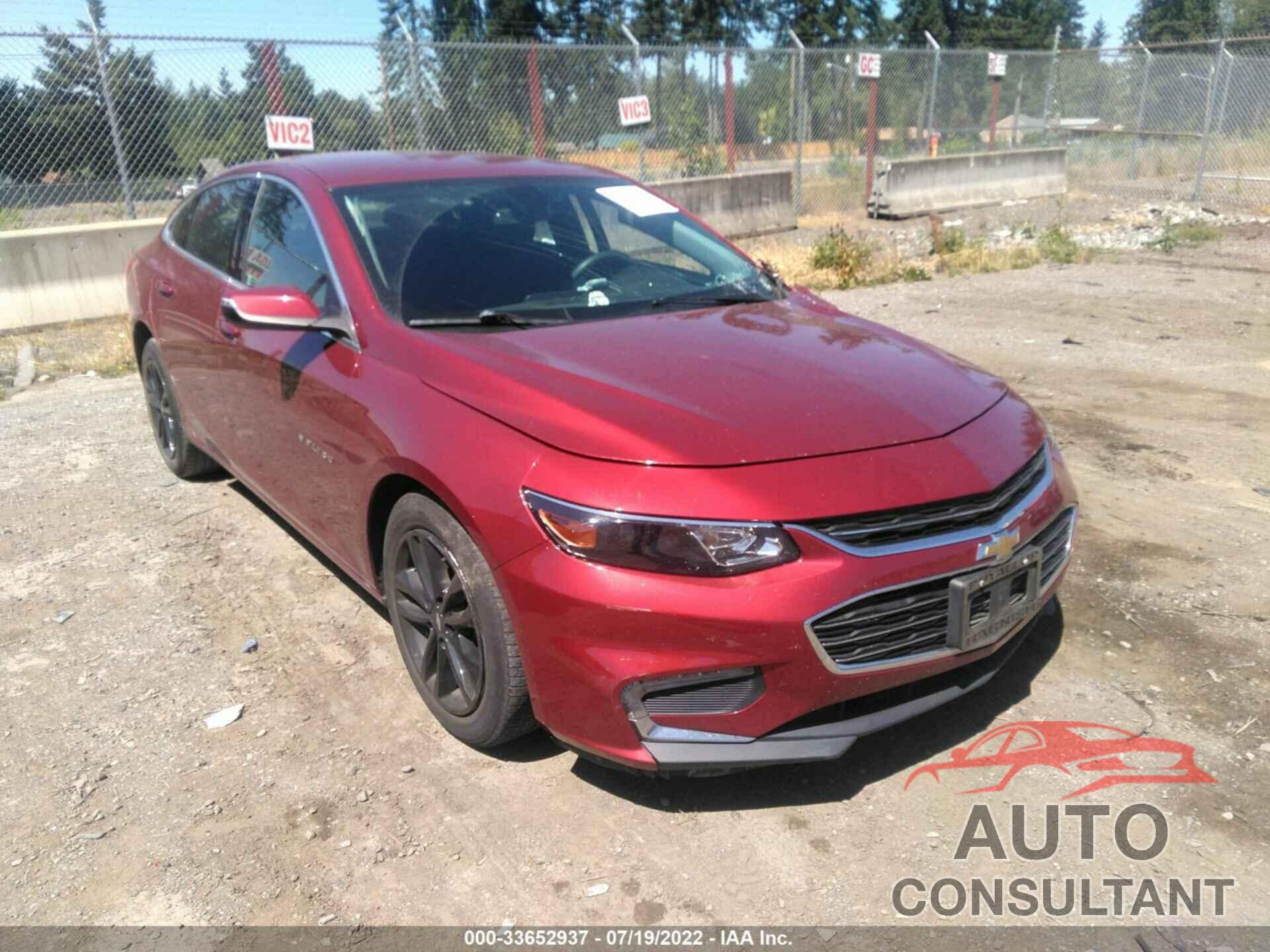 CHEVROLET MALIBU 2017 - 1G1ZE5ST8HF168466