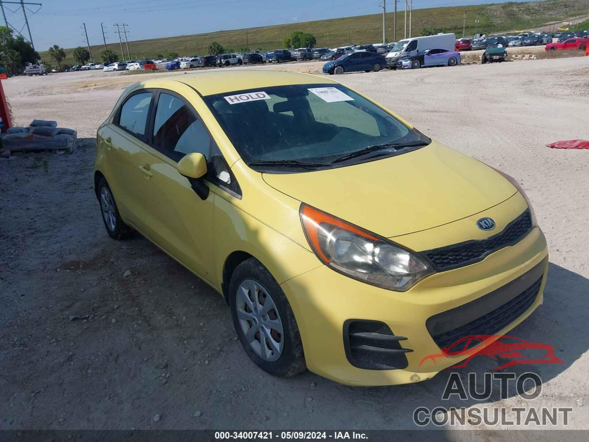 KIA RIO 2016 - KNADM5A30G6579281