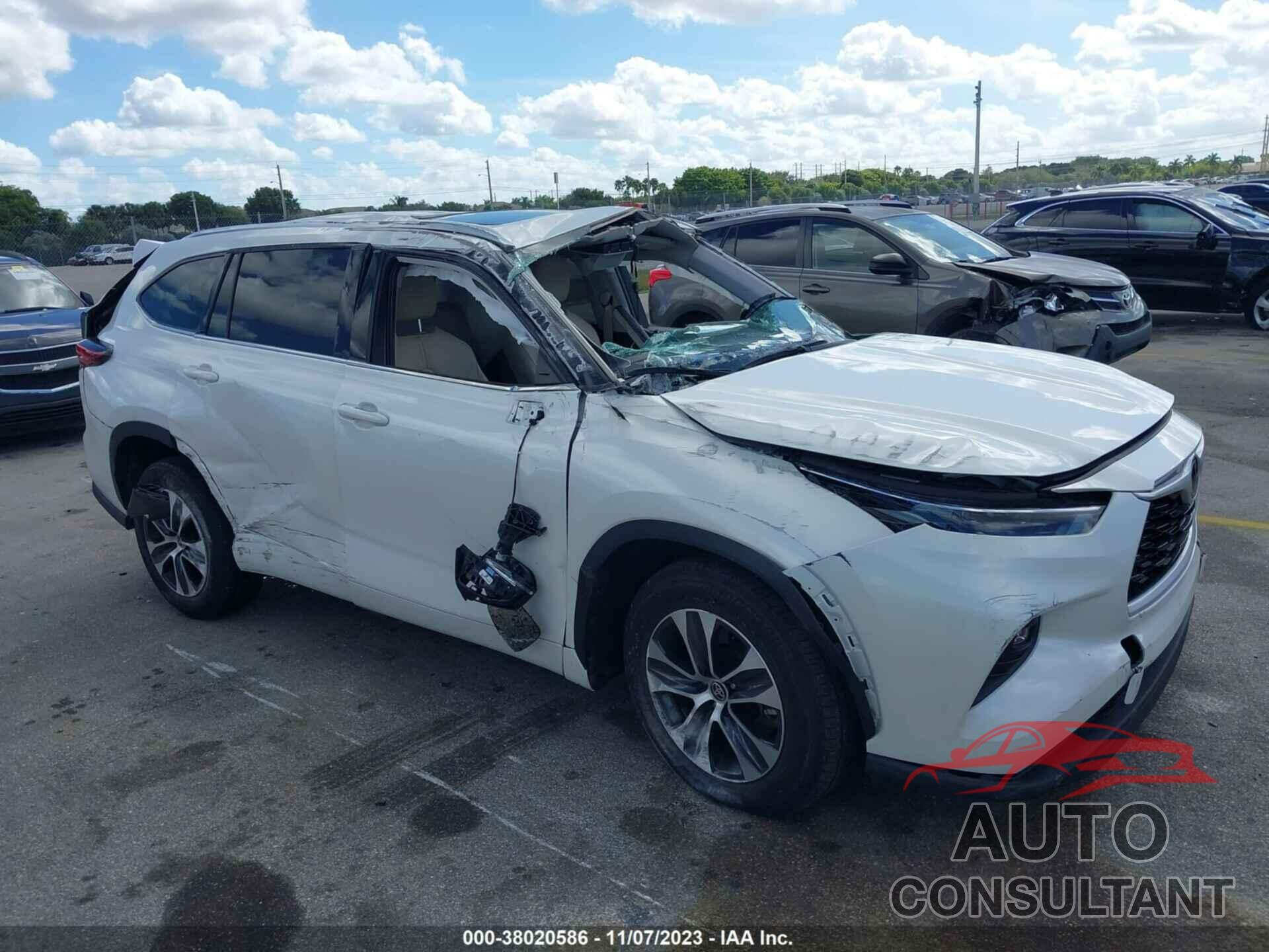 TOYOTA HIGHLANDER 2021 - 5TDGZRAH5MS072862