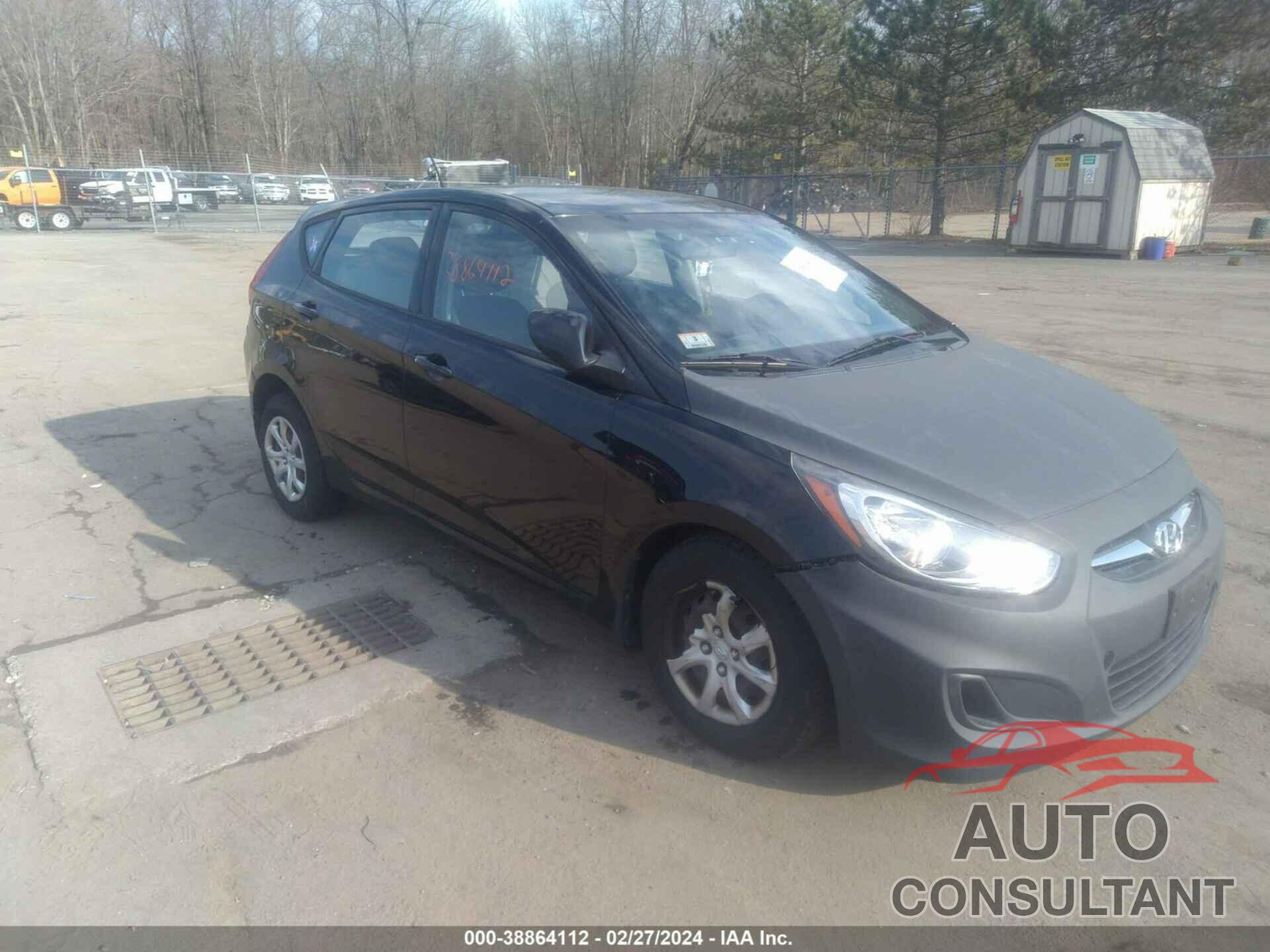 HYUNDAI ACCENT 2012 - KMHCT5AE1CU047395