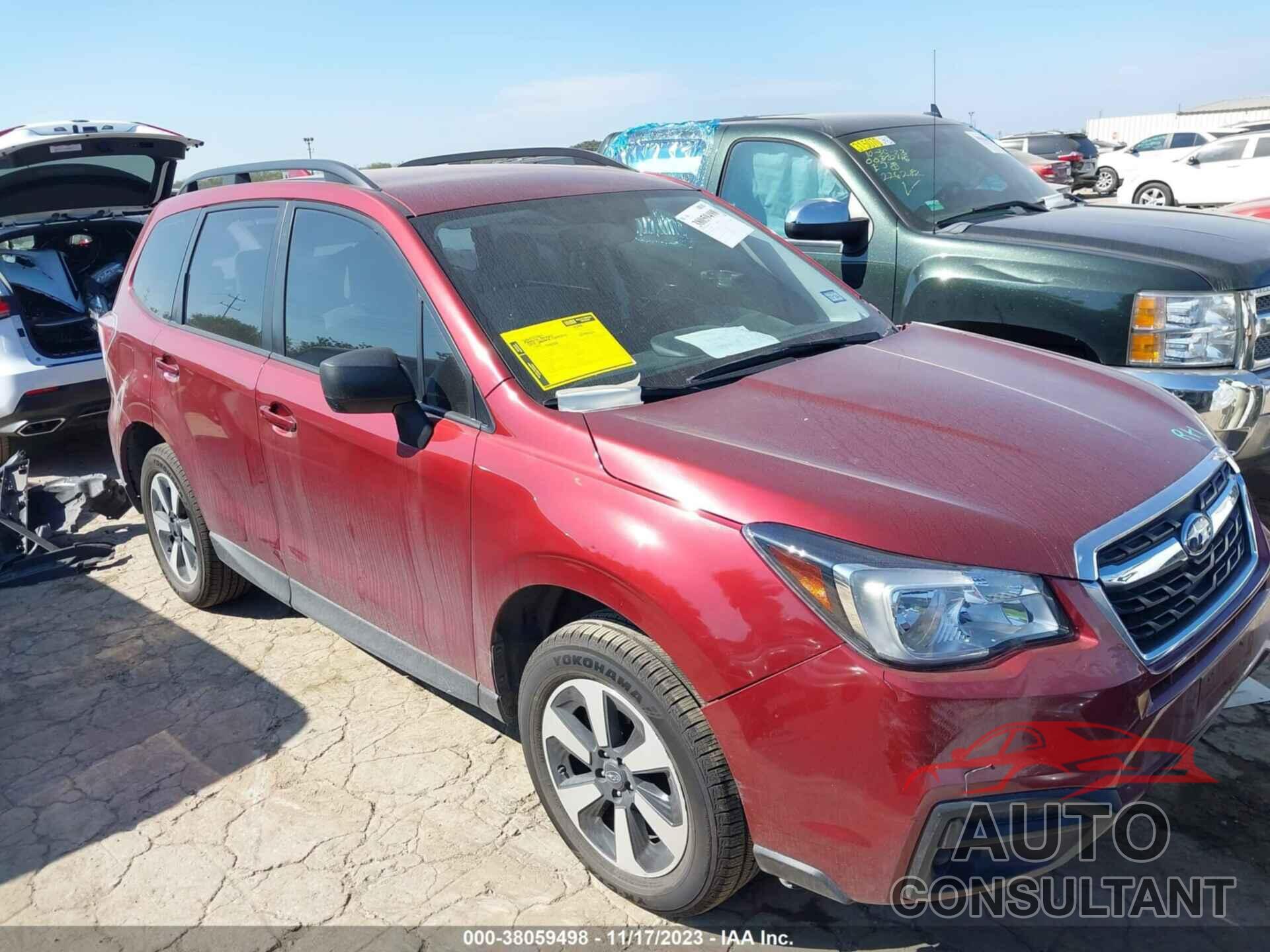 SUBARU FORESTER 2018 - JF2SJABC6JH566204
