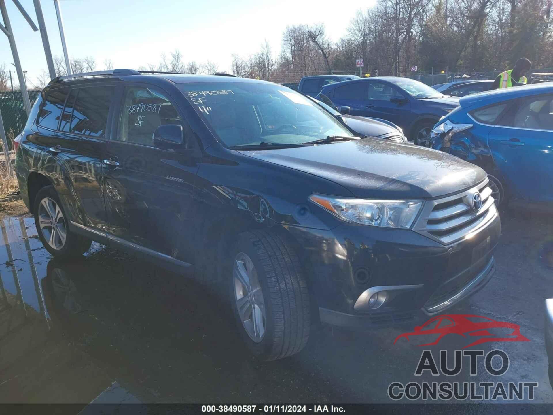 TOYOTA HIGHLANDER 2013 - 5TDDK3EH4DS246970