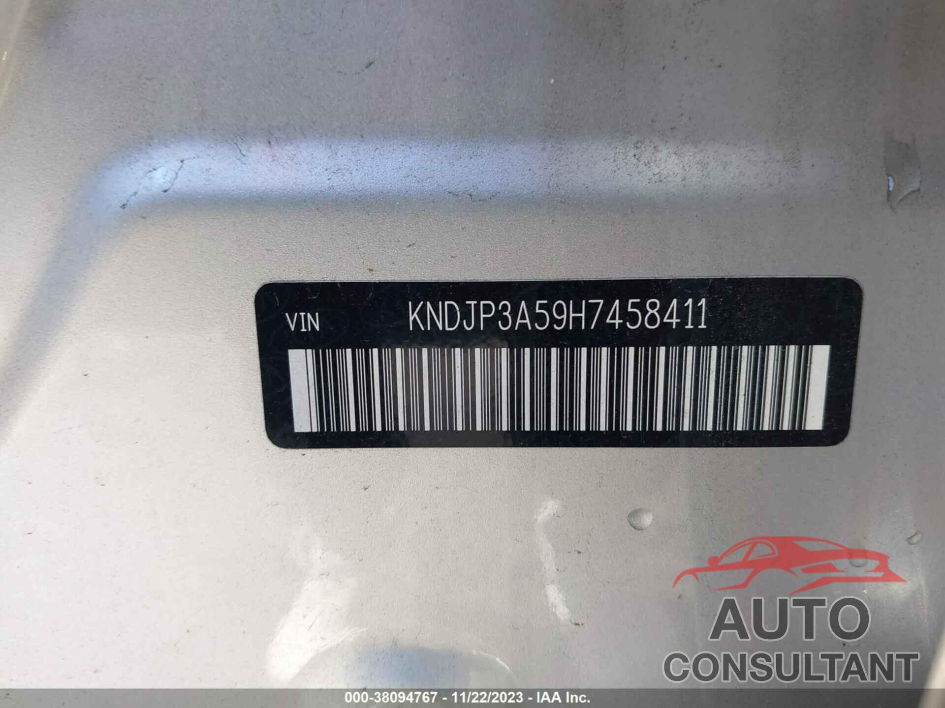 KIA SOUL 2017 - KNDJP3A59H7458411