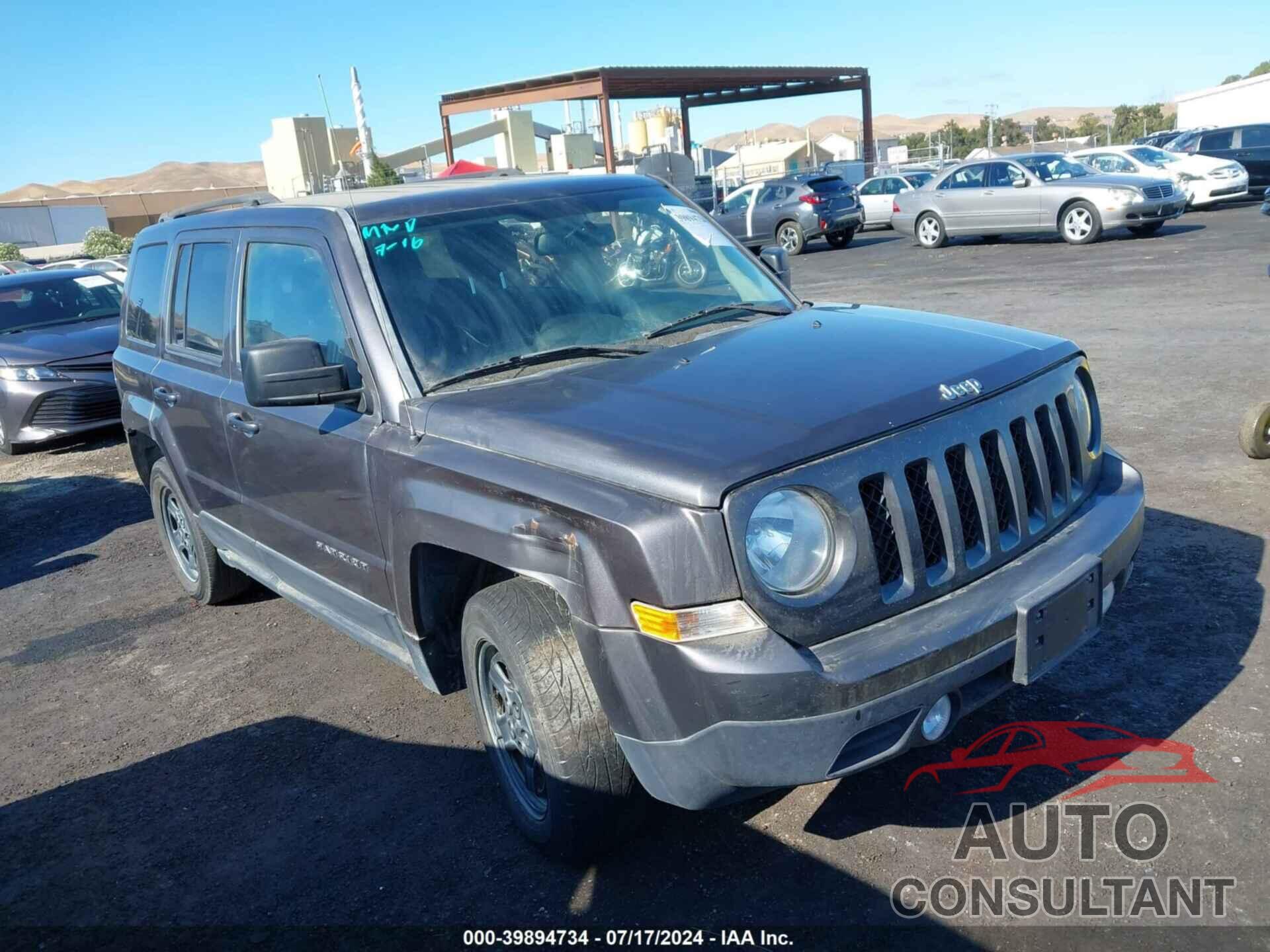 JEEP PATRIOT 2016 - 1C4NJPBA8GD548381