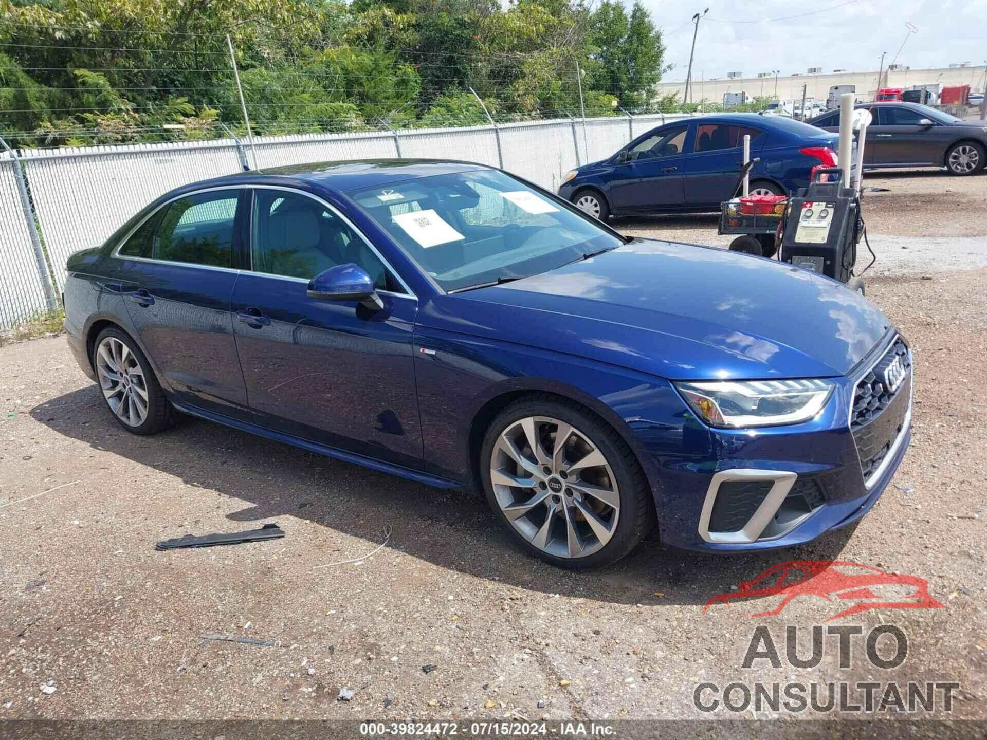 AUDI A4 2020 - WAUENAF4XLA060287