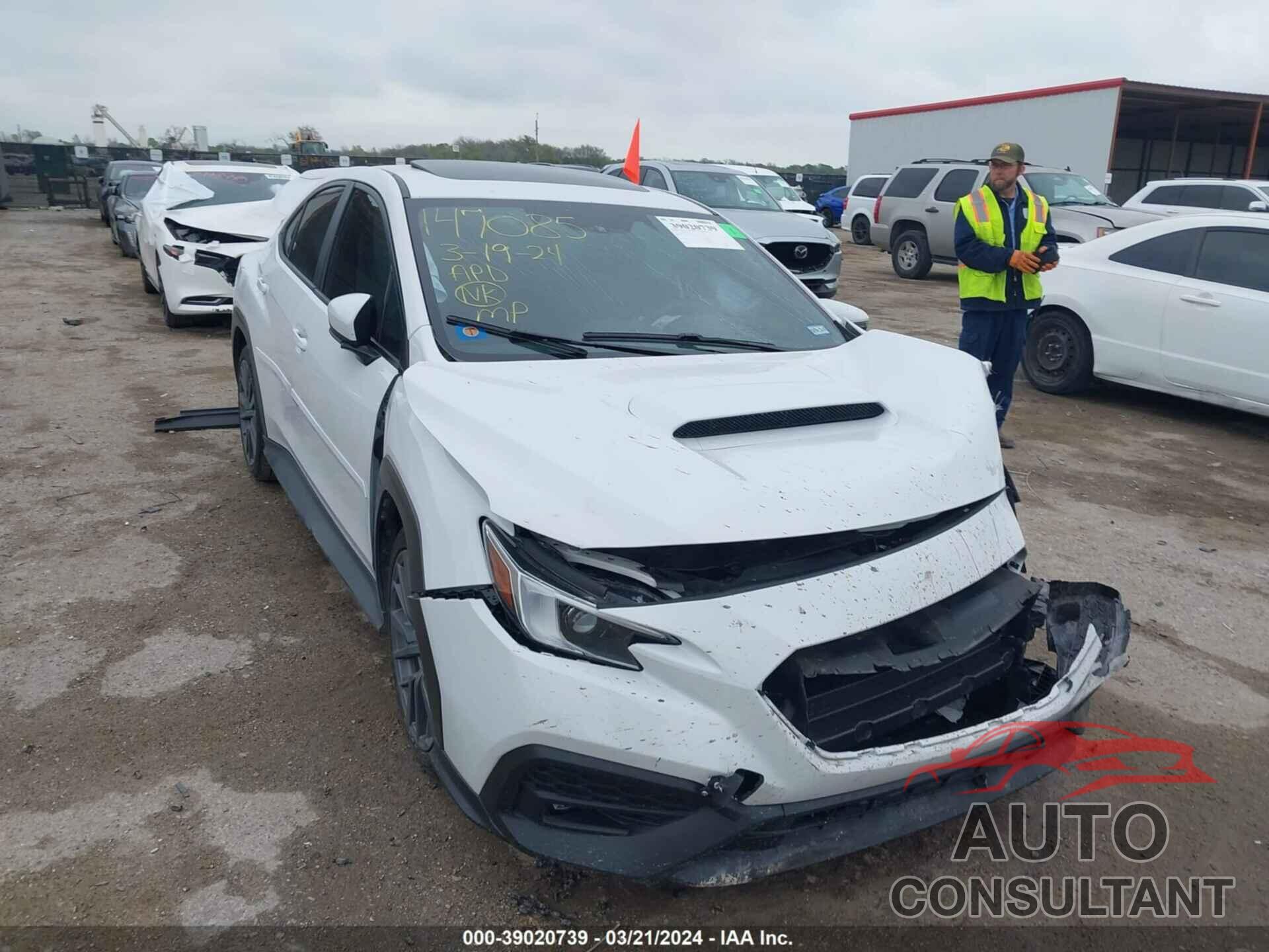 SUBARU WRX 2022 - JF1VBAU63N8017538