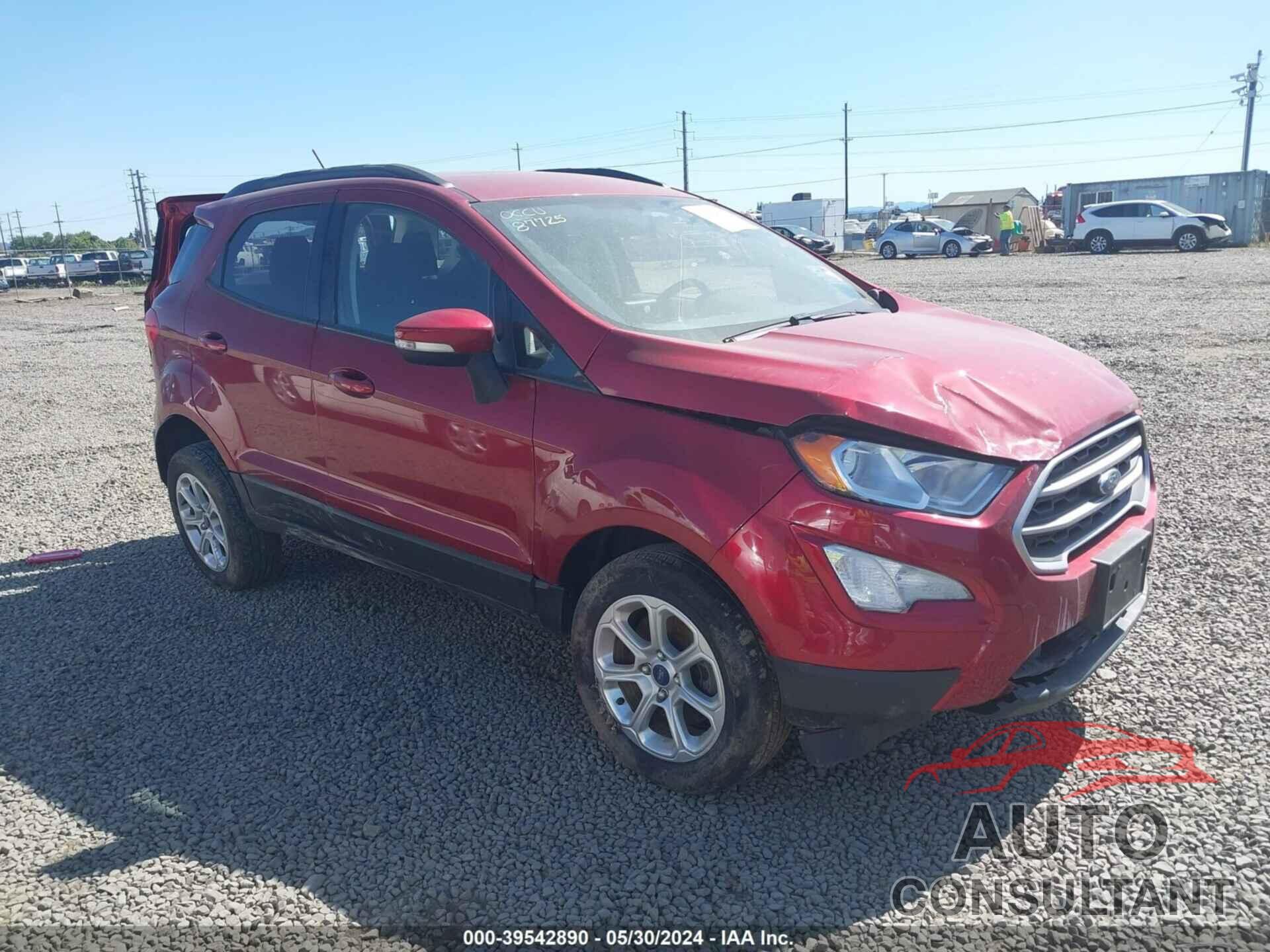 FORD ECOSPORT 2020 - MAJ6S3GL6LC315562