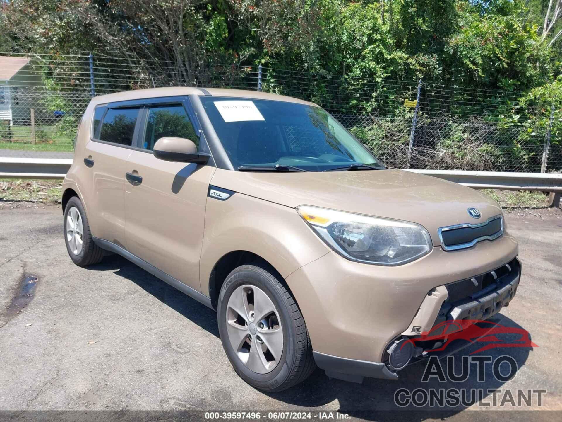 KIA SOUL 2016 - KNDJN2A20G7270395