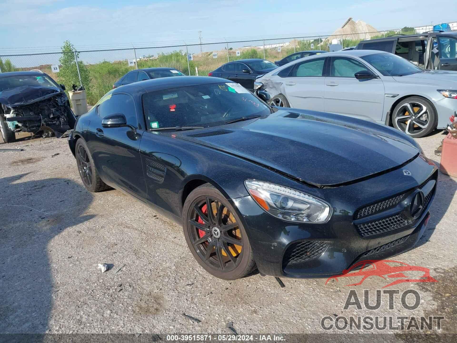 MERCEDES-BENZ GT S AMG 2016 - WDDYJAJA7GA001010
