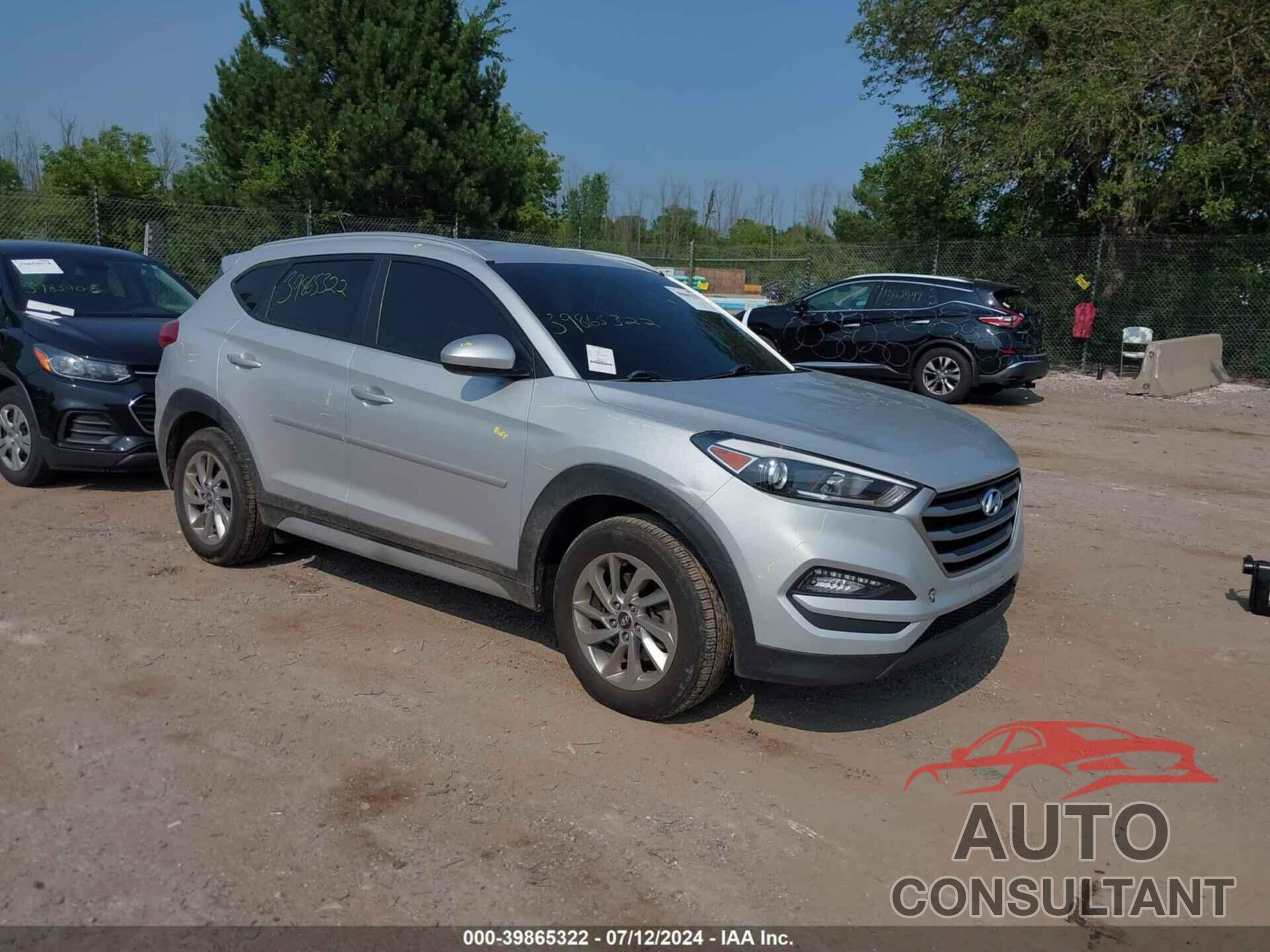 HYUNDAI TUCSON 2017 - KM8J3CA44HU430628