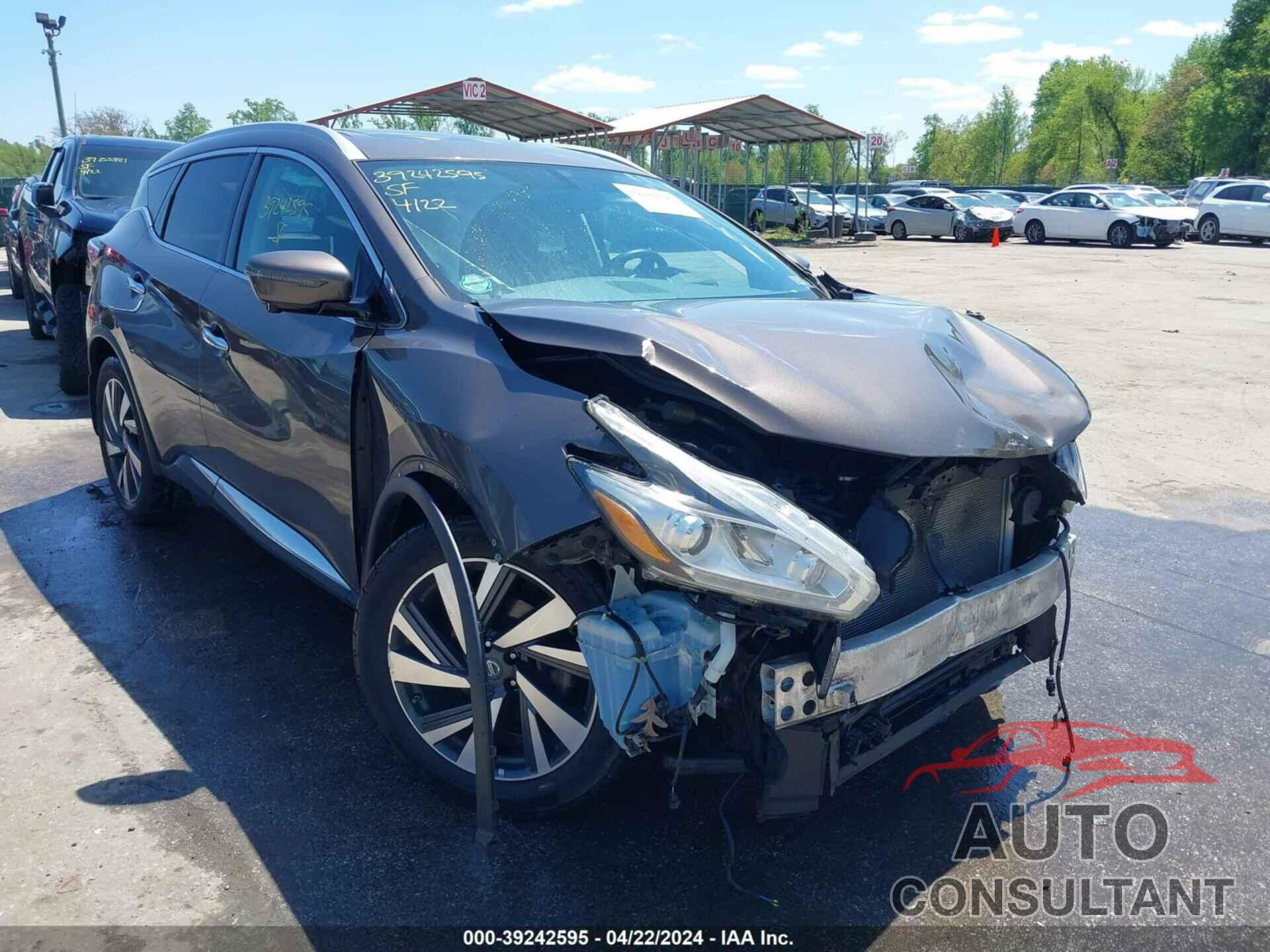 NISSAN MURANO 2016 - 5N1AZ2MHXGN109497