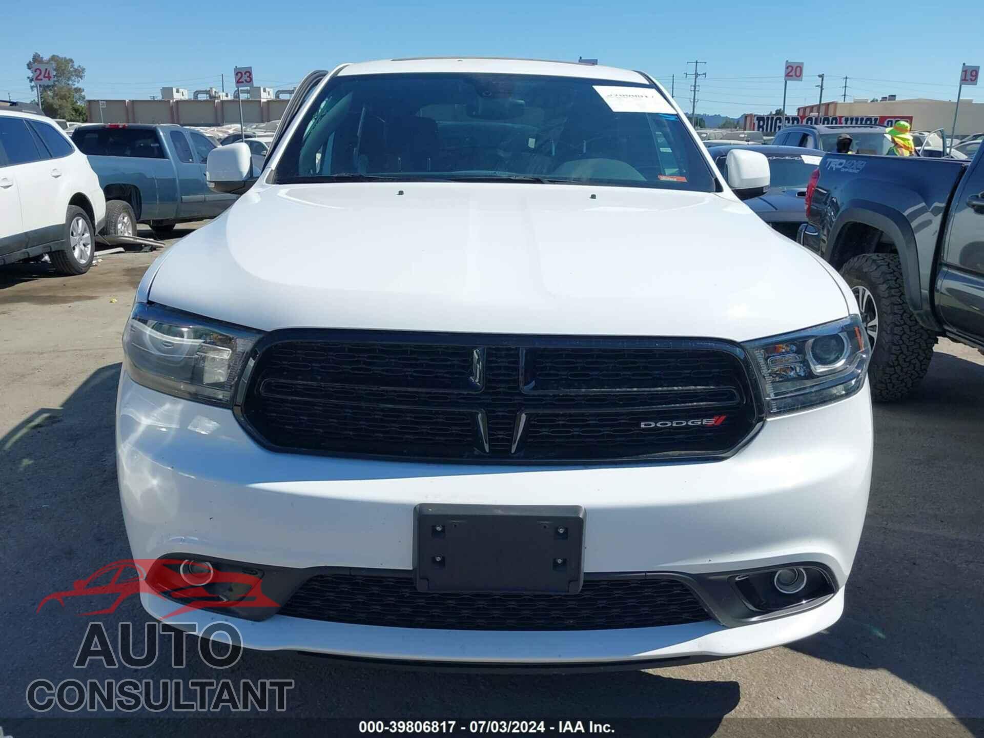 DODGE DURANGO 2017 - 1C4SDHCT2HC680687