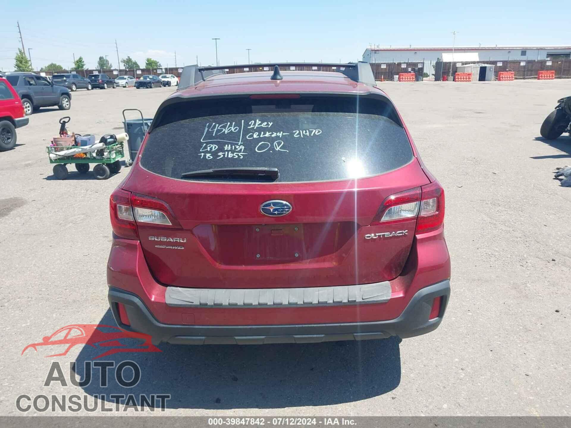 SUBARU OUTBACK 2019 - 4S4BSAFC2K3388128