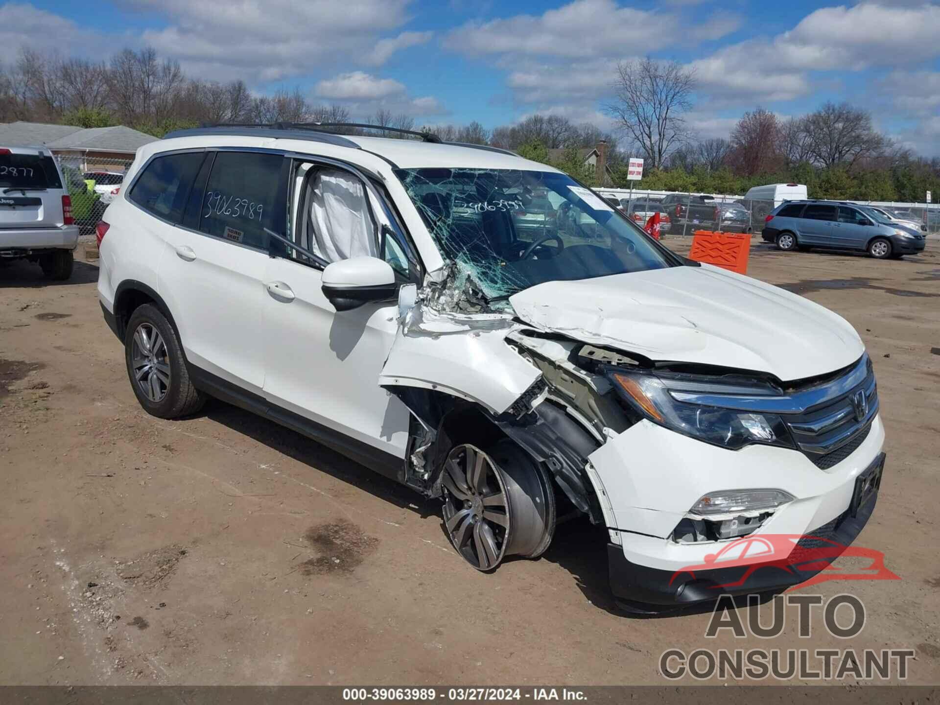 HONDA PILOT 2017 - 5FNYF6H31HB062443