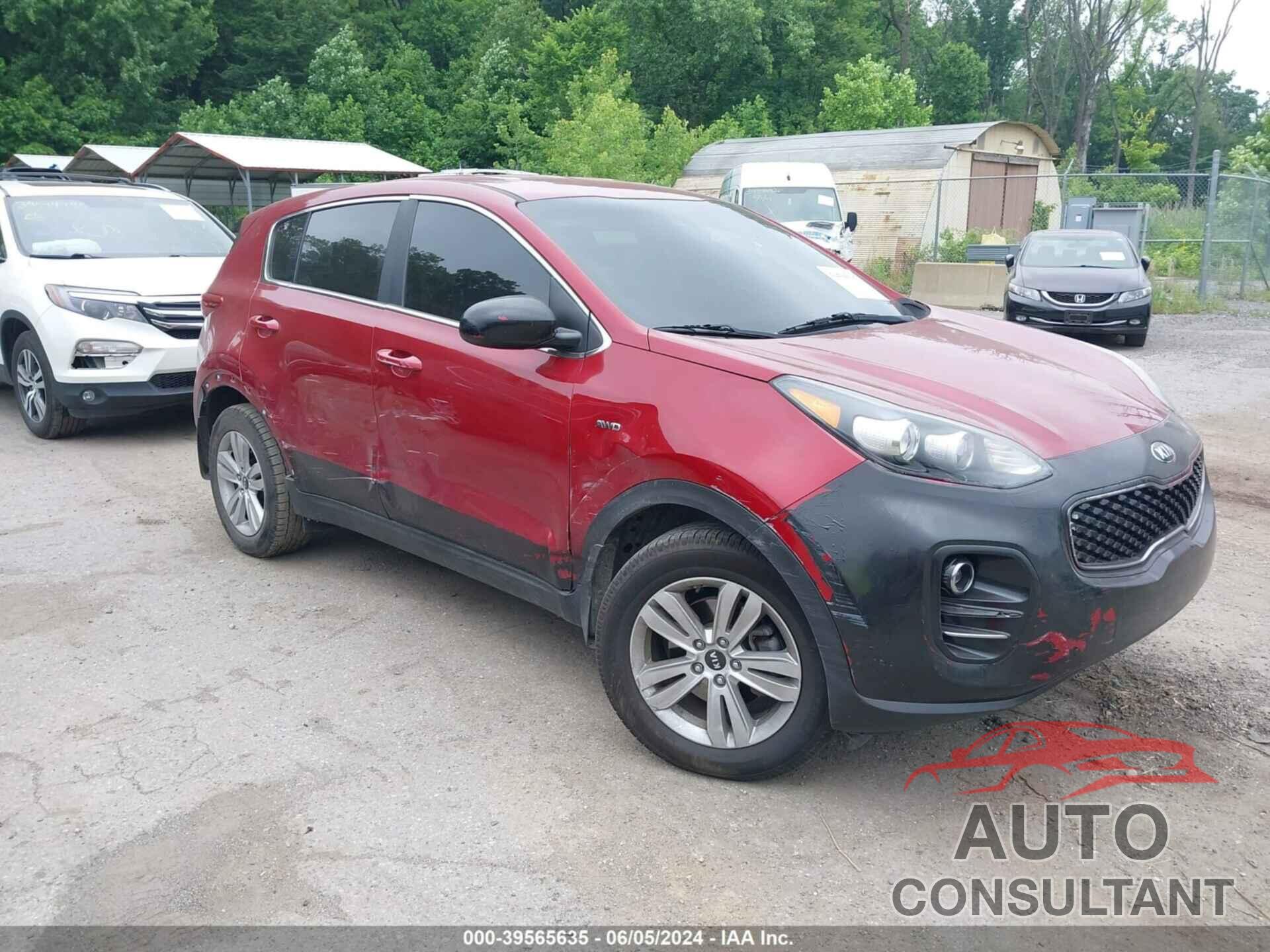 KIA SPORTAGE 2017 - KNDPMCAC6H7157029