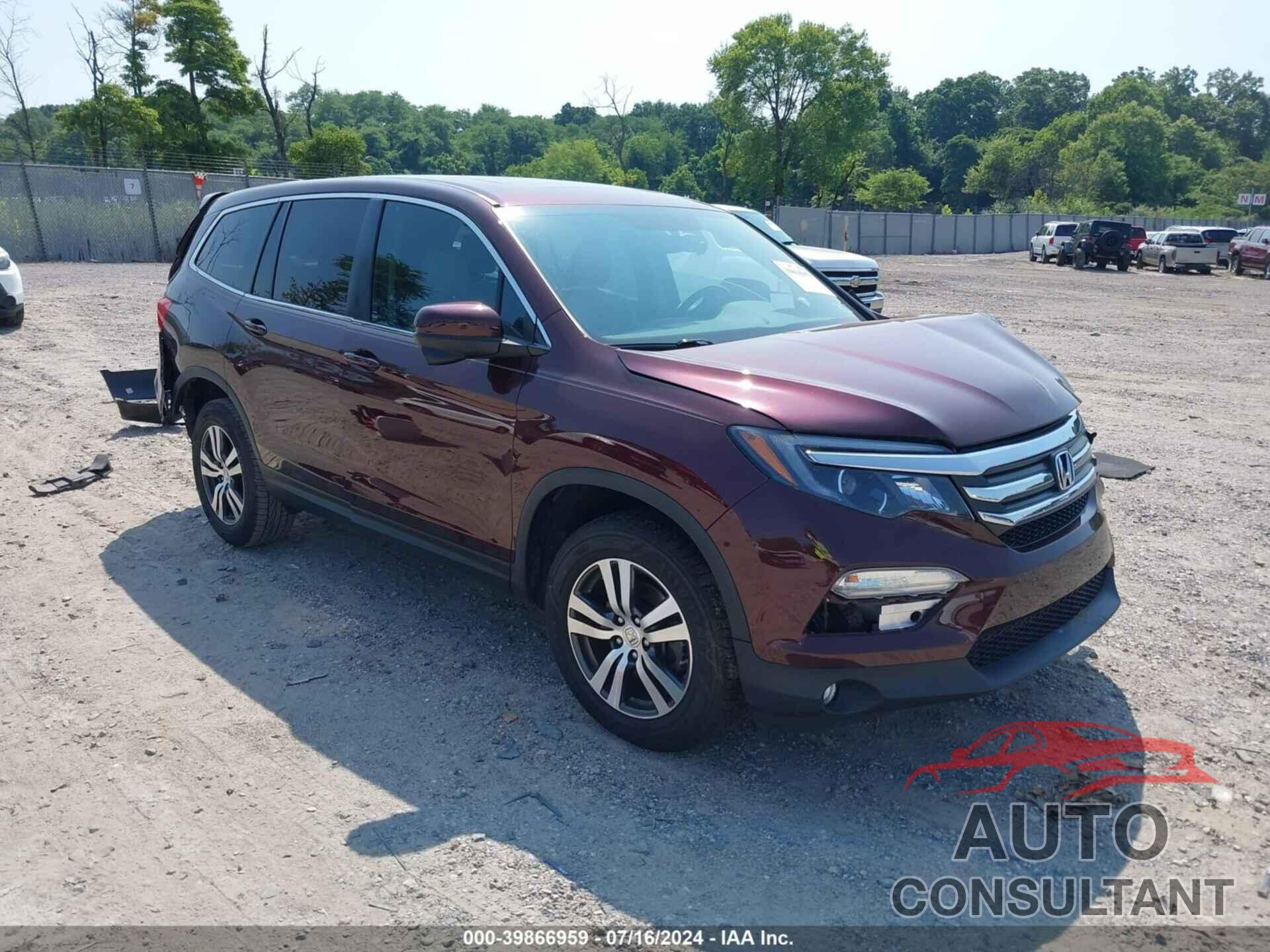 HONDA PILOT 2016 - 5FNYF6H56GB111166