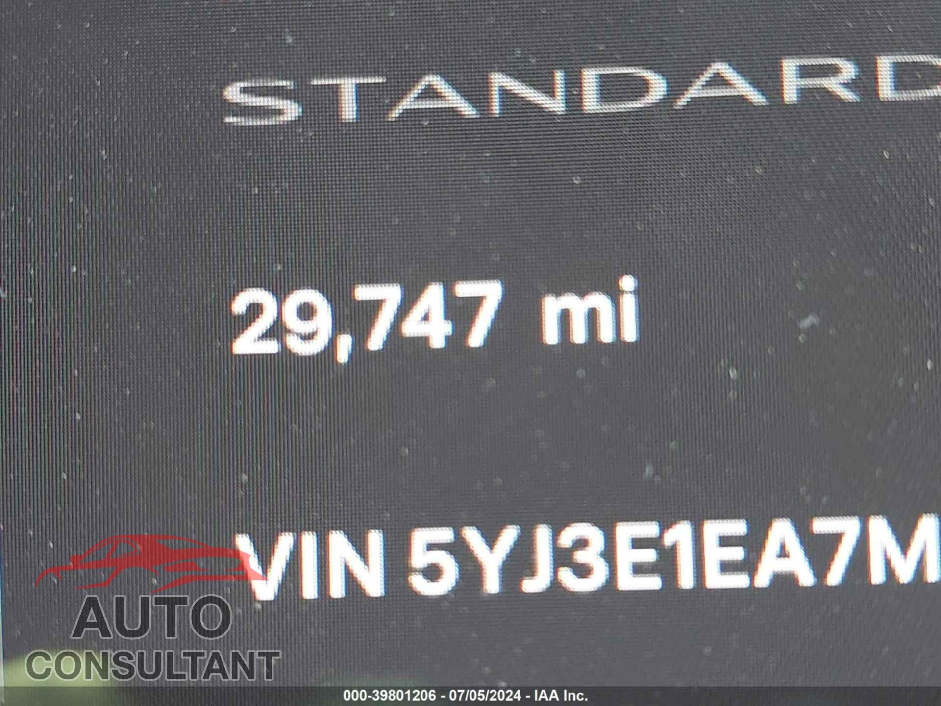 TESLA MODEL 3 2021 - 5YJ3E1EA7MF977665