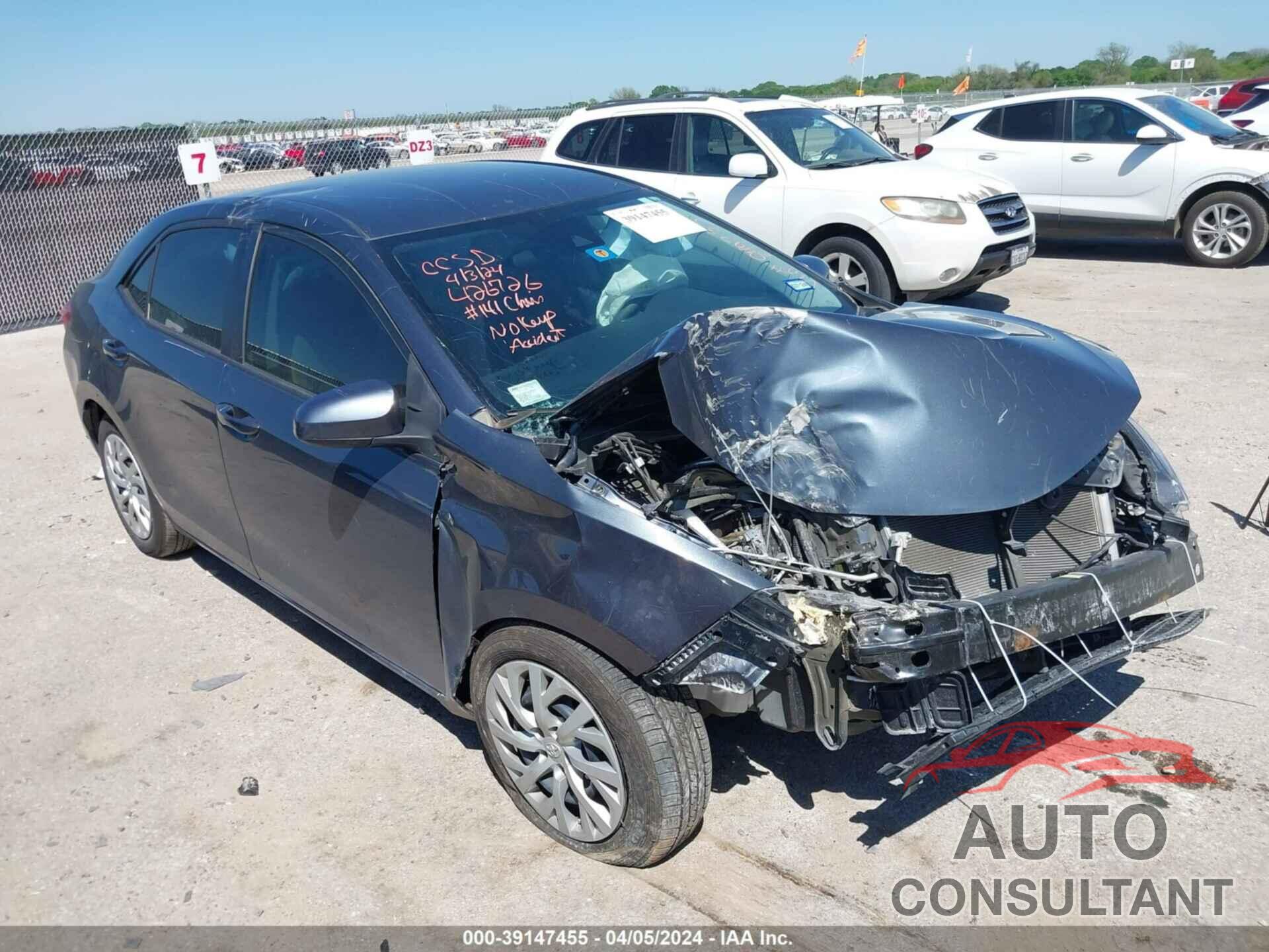 TOYOTA COROLLA 2018 - 5YFBURHE6JP849753